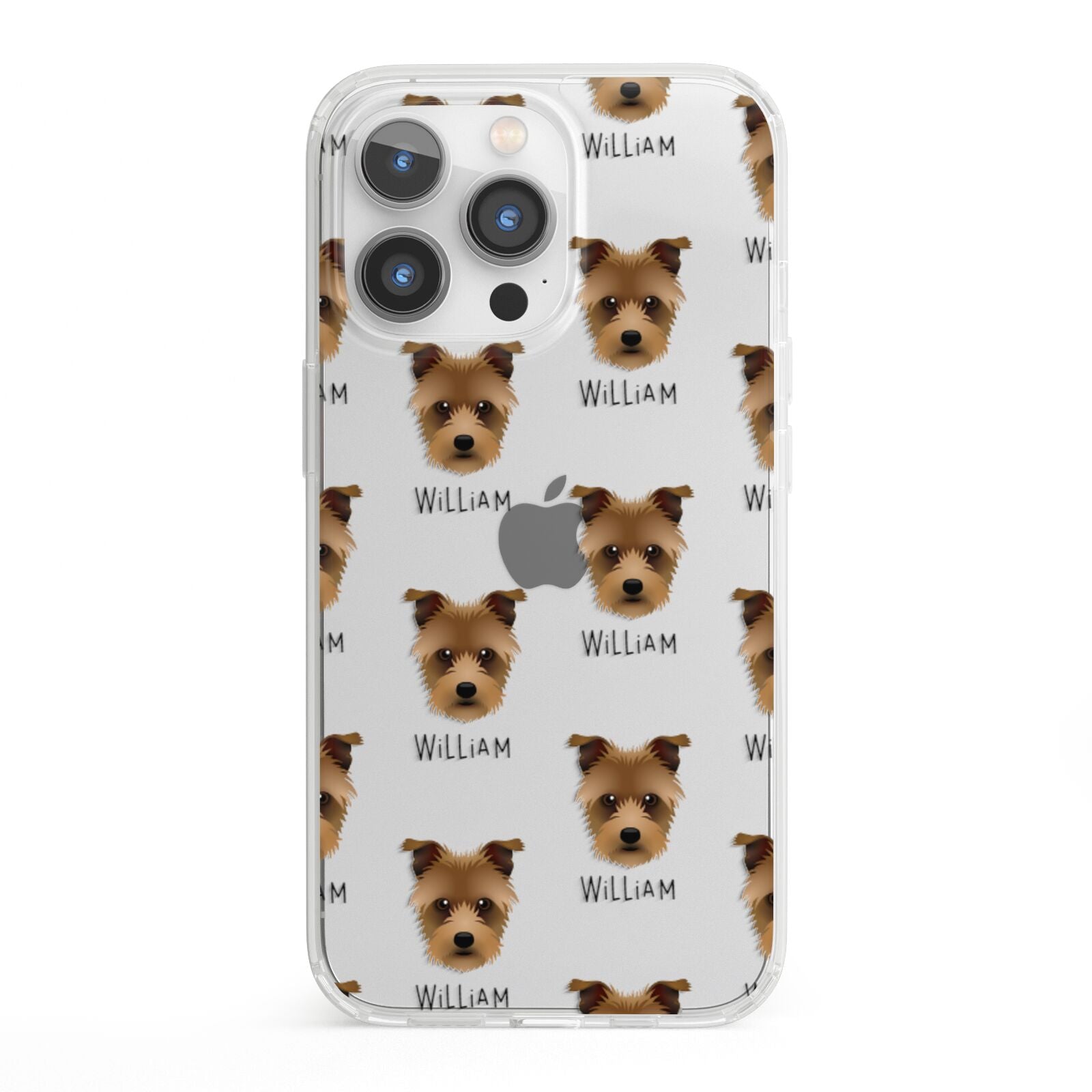 Sporting Lucas Terrier Icon with Name iPhone 13 Pro Clear Bumper Case