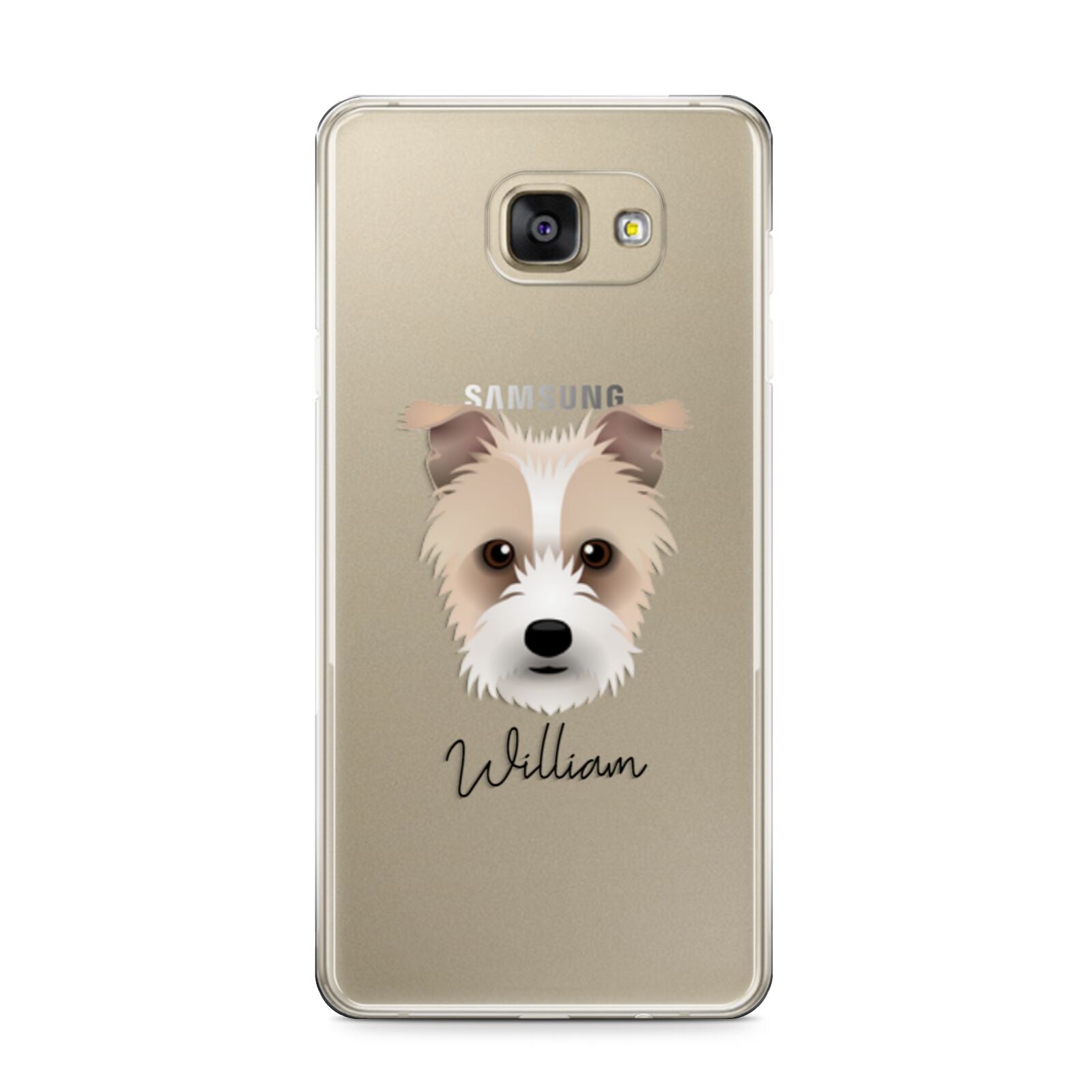 Sporting Lucas Terrier Personalised Samsung Galaxy A9 2016 Case on gold phone