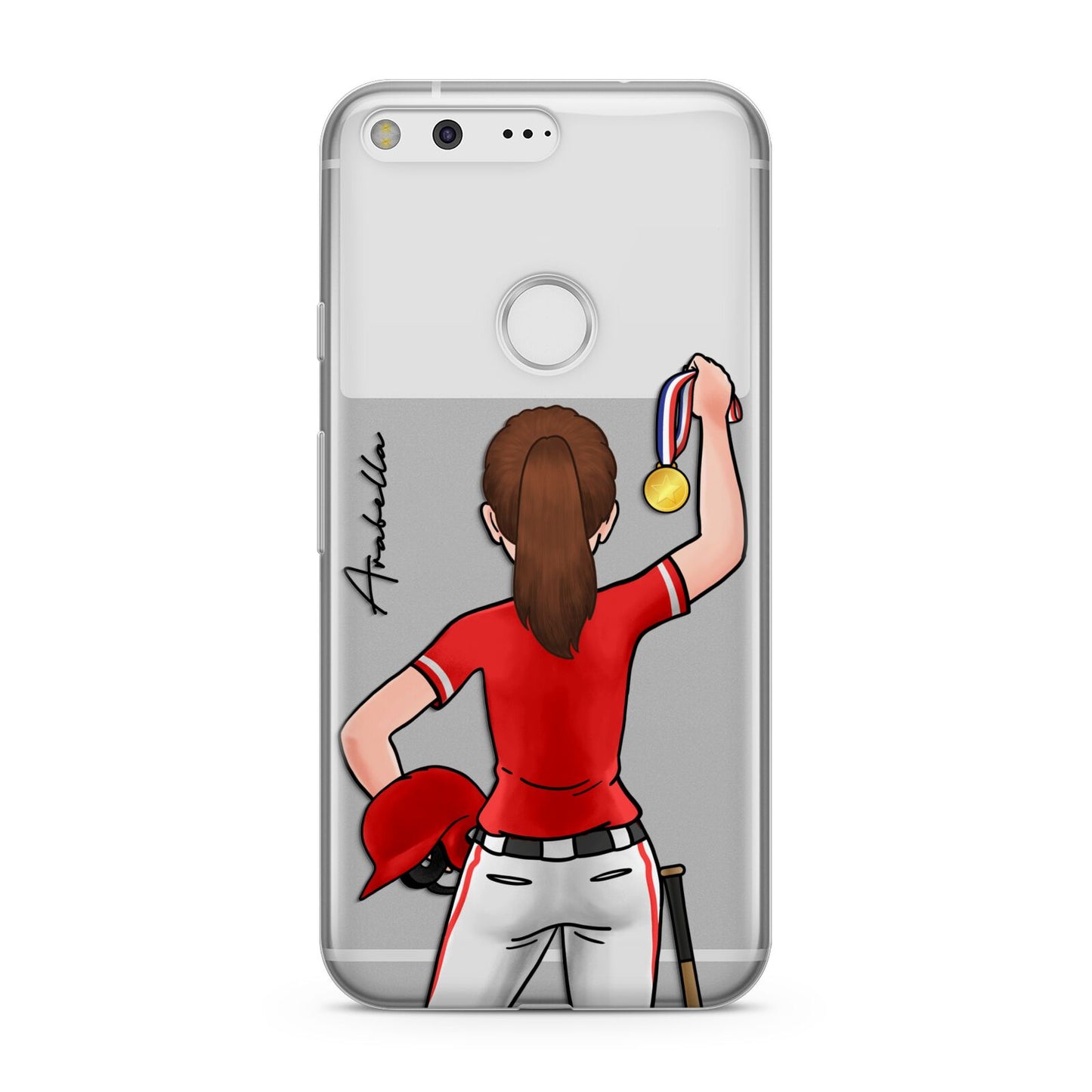 Sports Girl Personalised Google Pixel Case