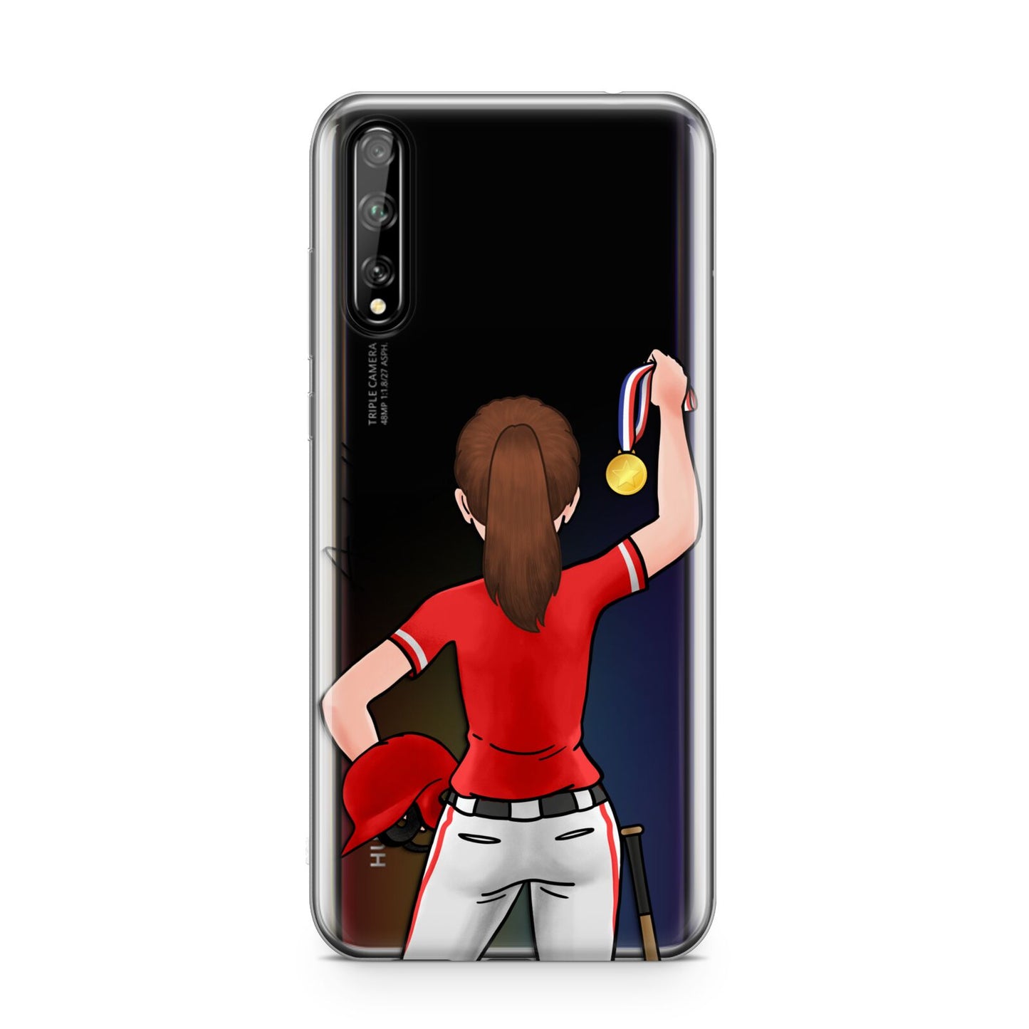 Sports Girl Personalised Huawei Enjoy 10s Phone Case