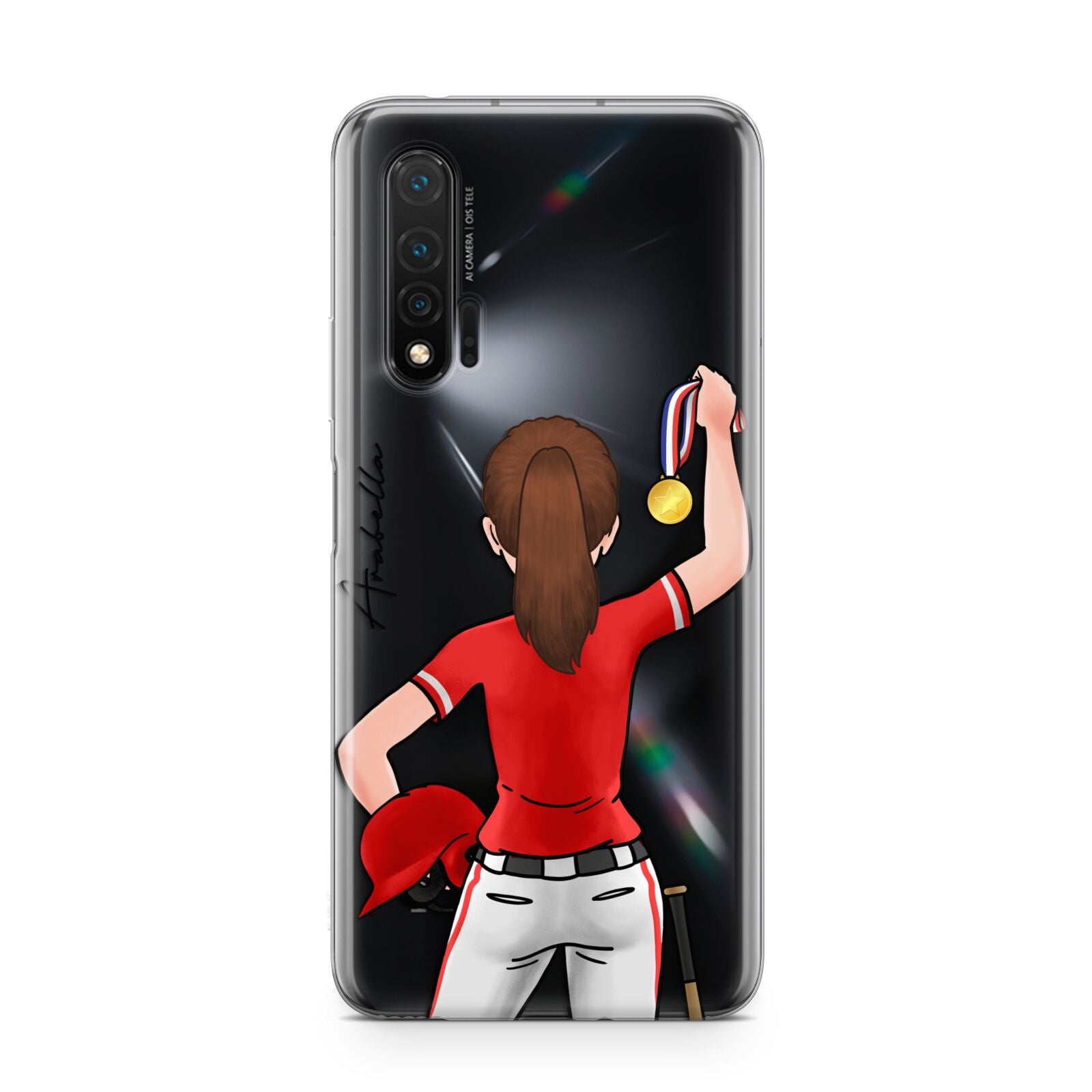 Sports Girl Personalised Huawei Nova 6 Phone Case