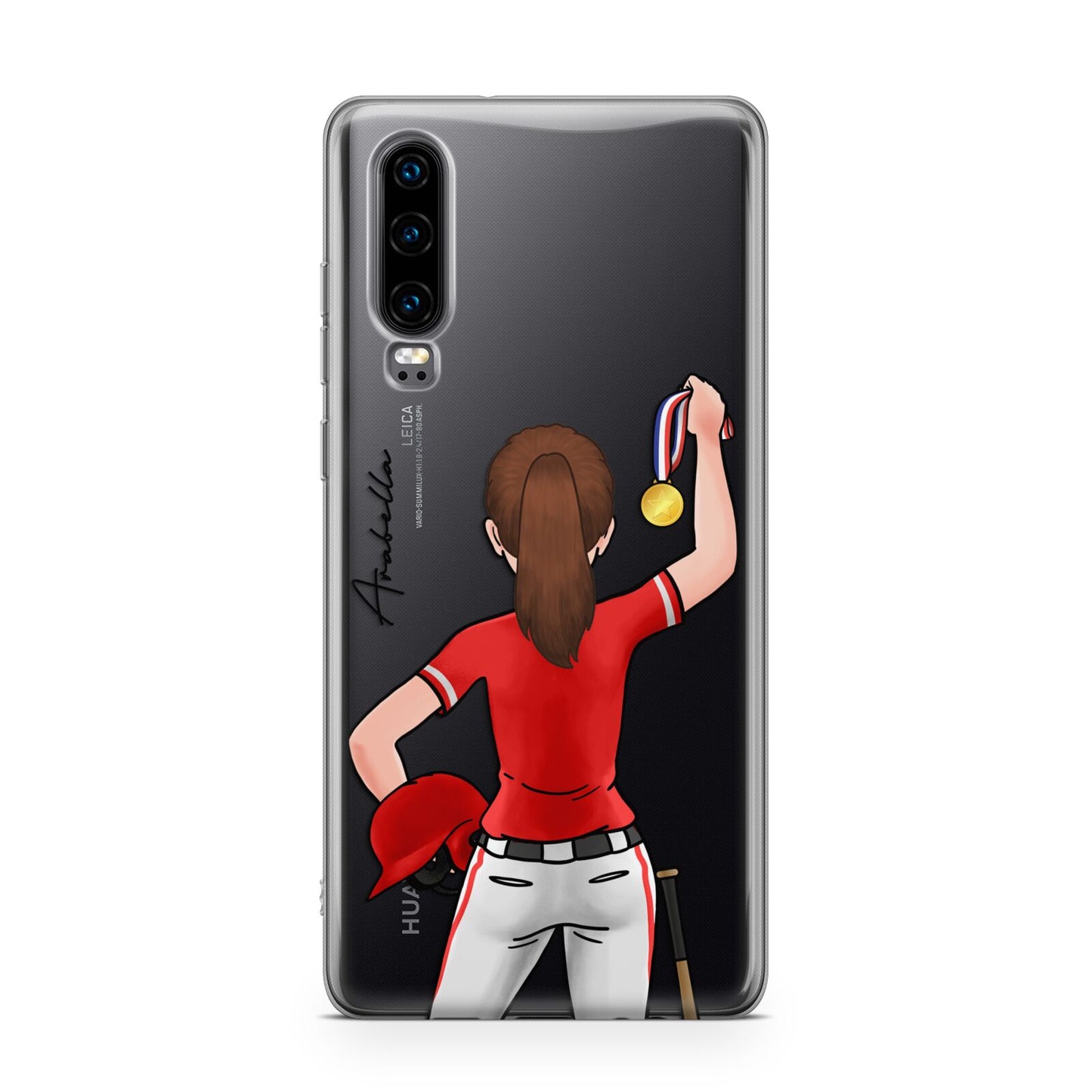 Sports Girl Personalised Huawei P30 Phone Case