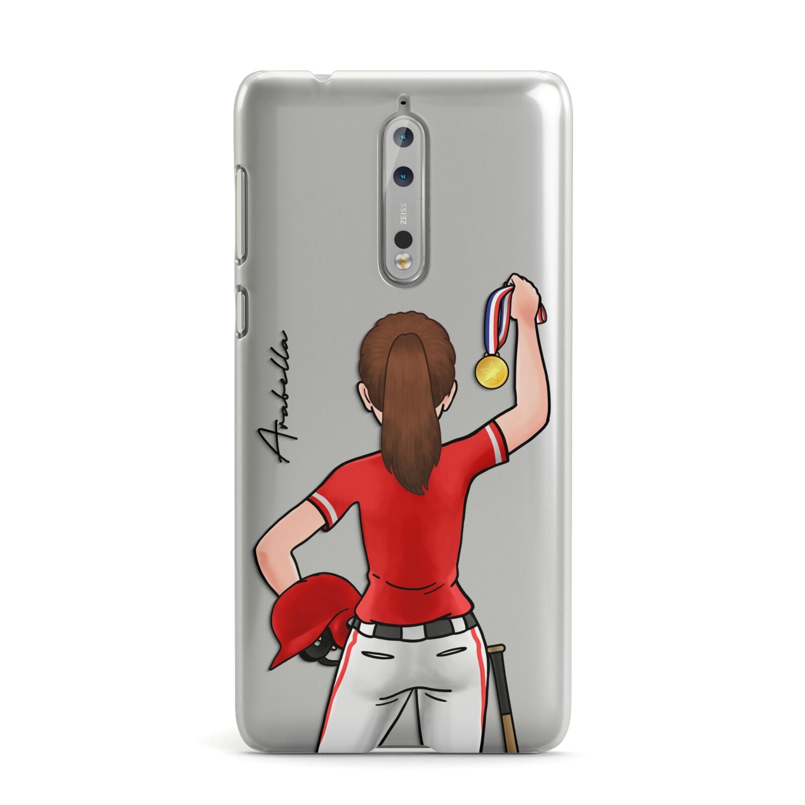 Sports Girl Personalised Nokia Case