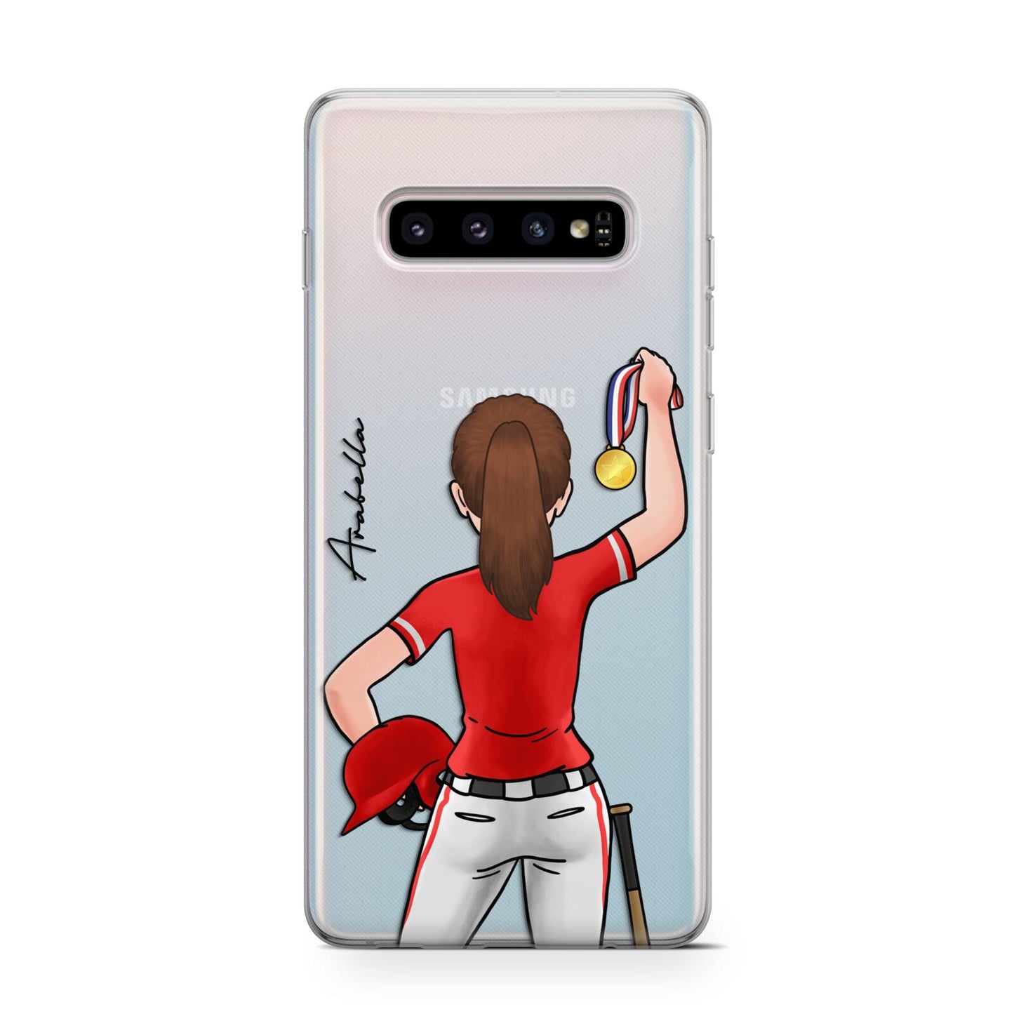 Sports Girl Personalised Protective Samsung Galaxy Case