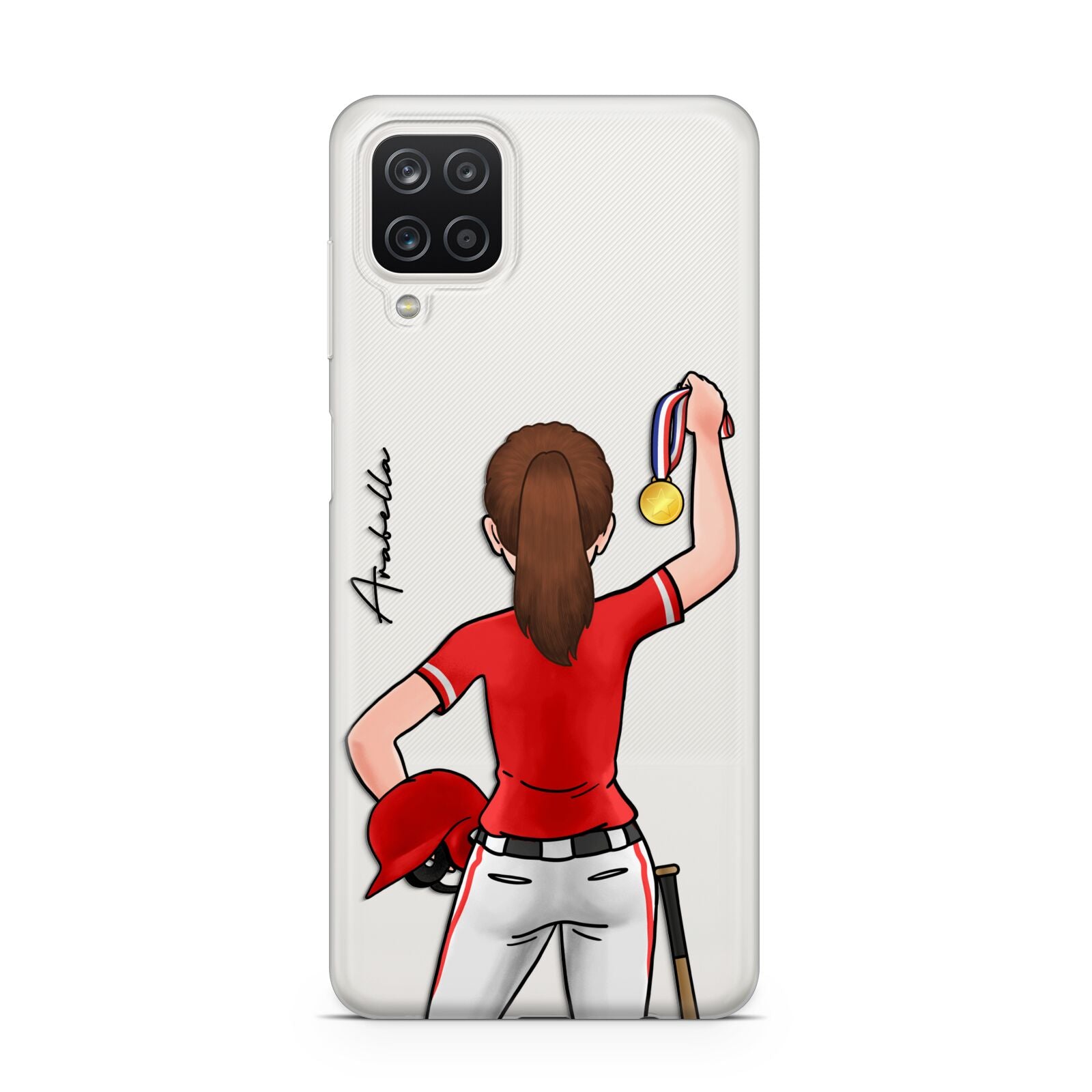 Sports Girl Personalised Samsung A12 Case