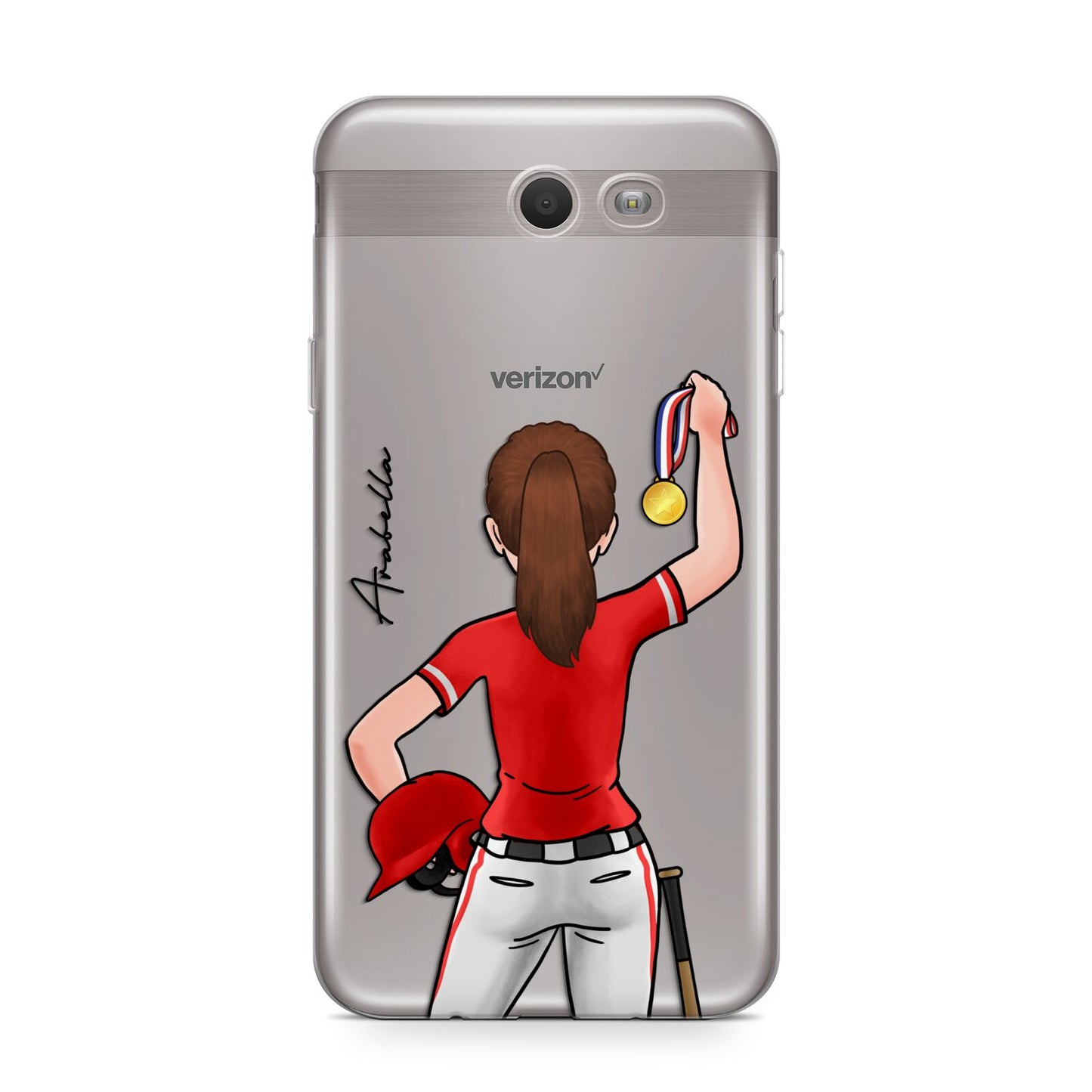 Sports Girl Personalised Samsung Galaxy J7 2017 Case