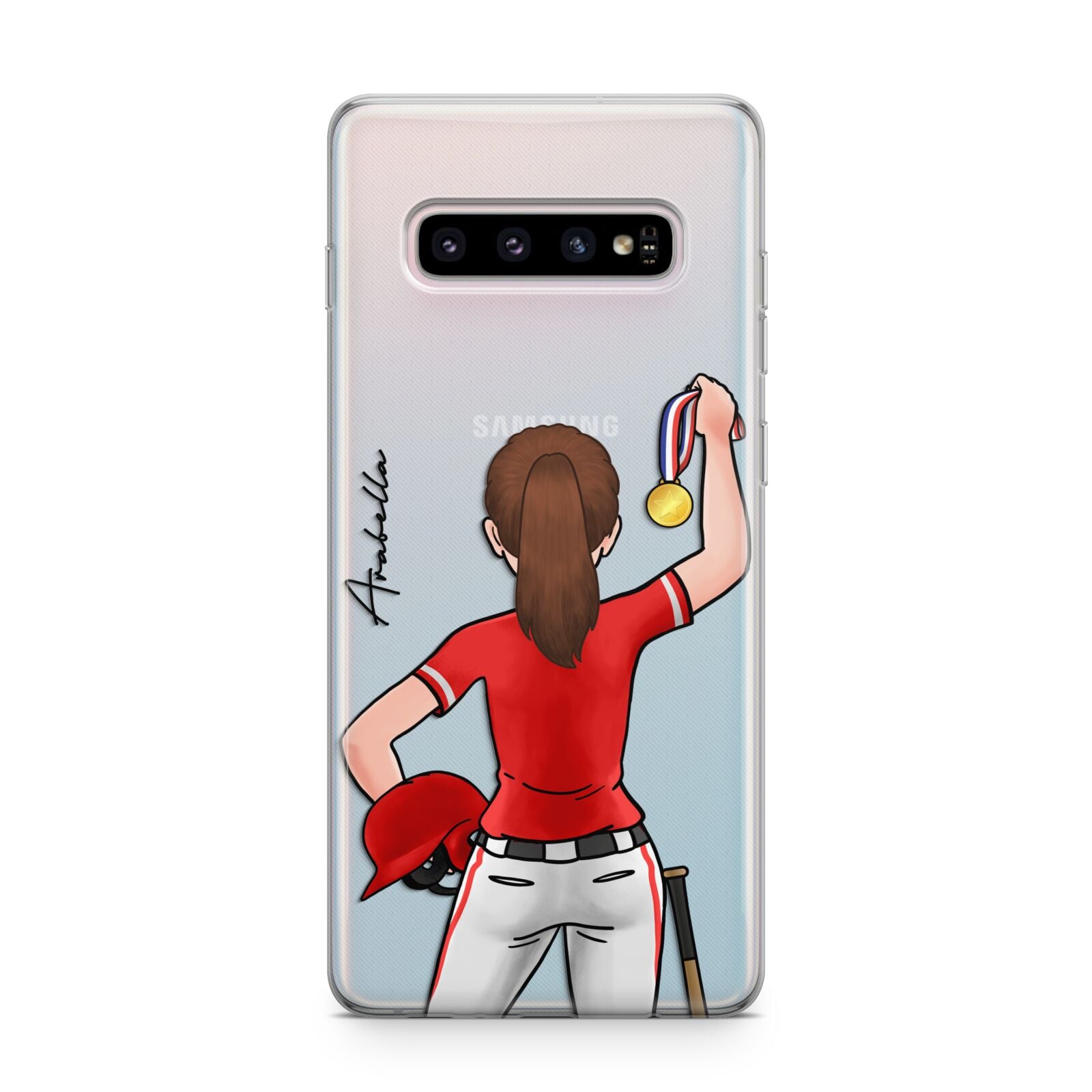 Sports Girl Personalised Samsung Galaxy S10 Plus Case