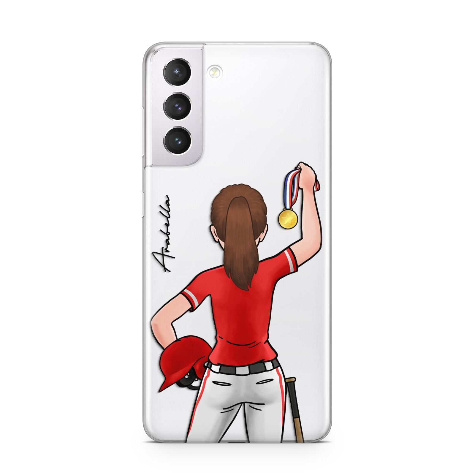 Sports Girl Personalised Samsung S21 Case