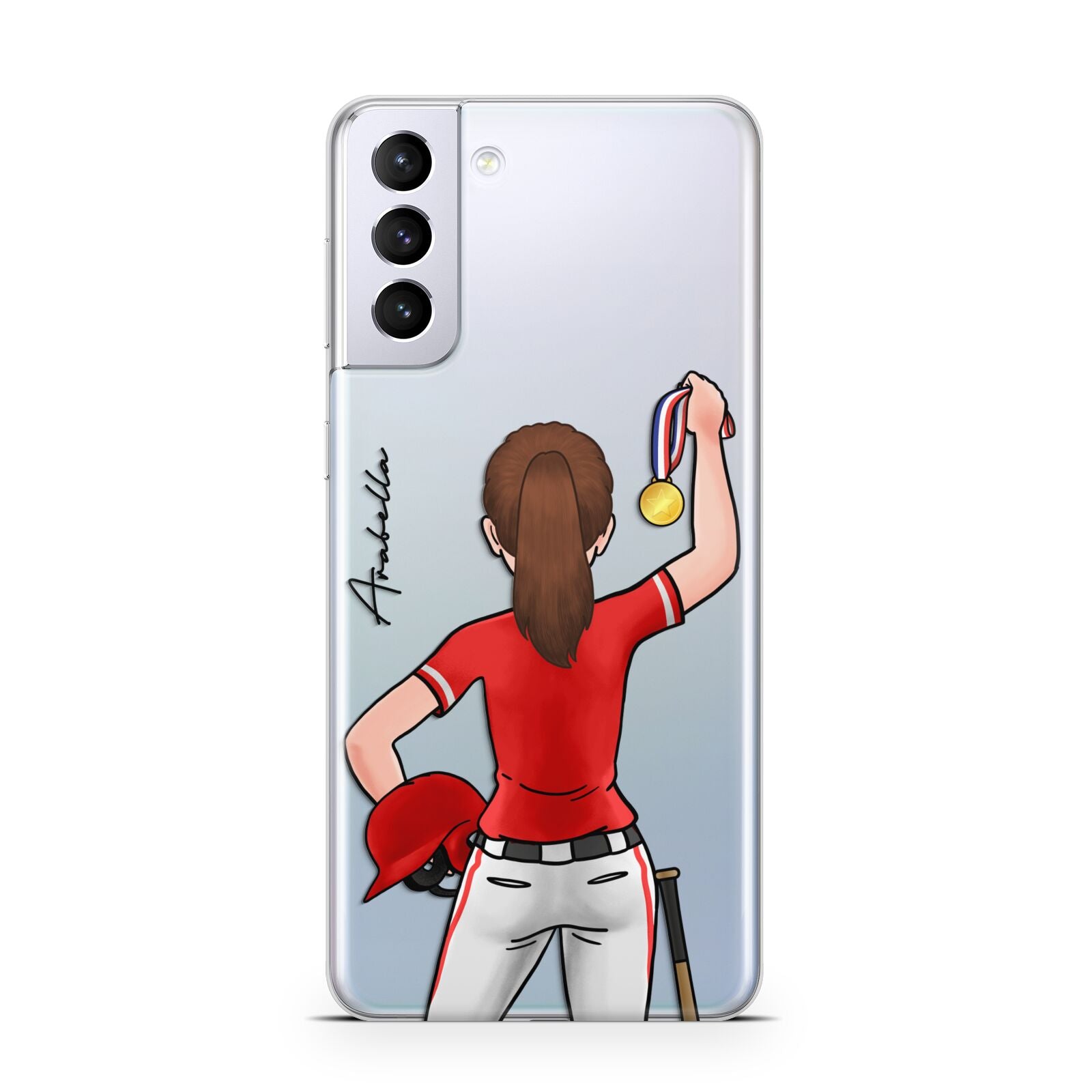 Sports Girl Personalised Samsung S21 Plus Case