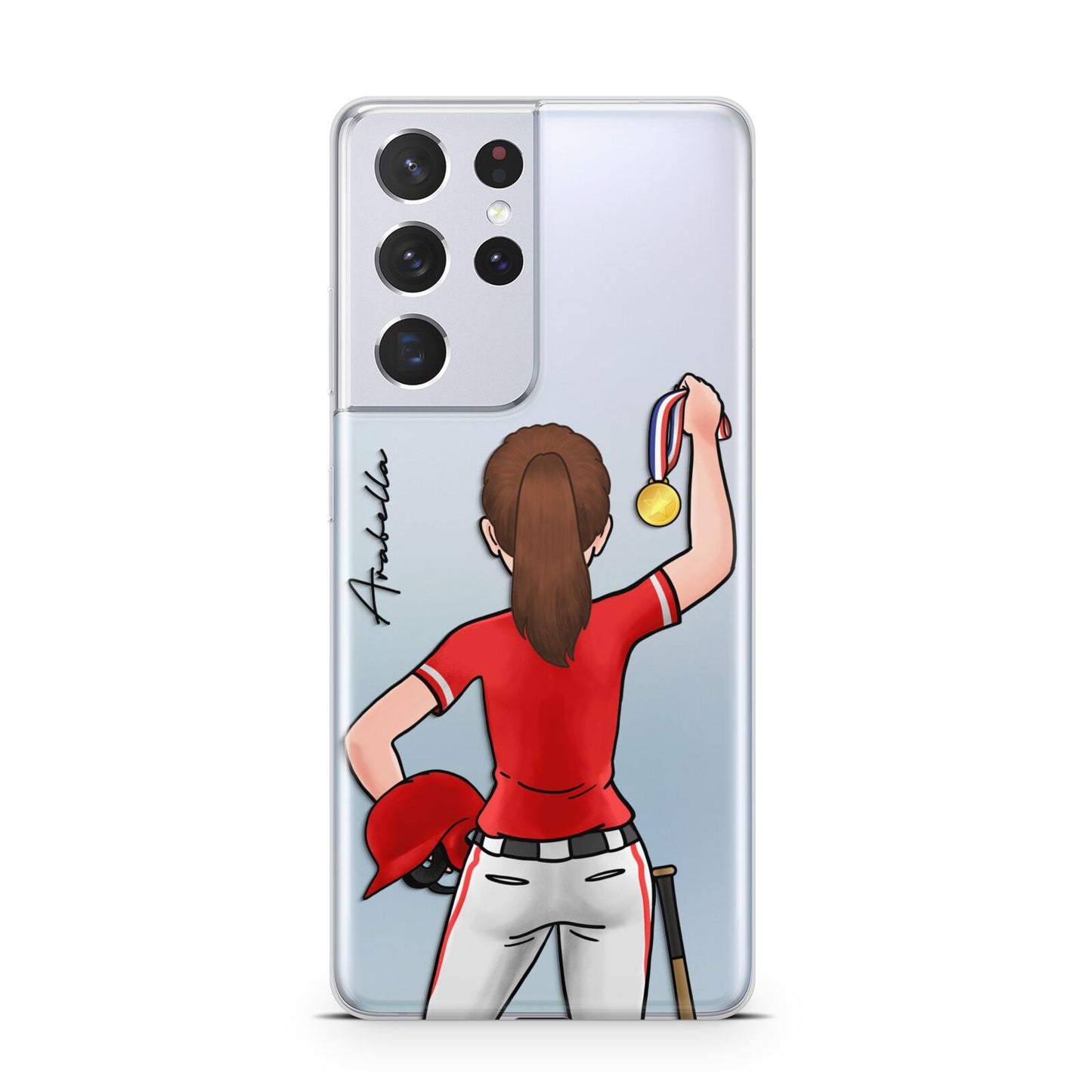 Sports Girl Personalised Samsung S21 Ultra Case