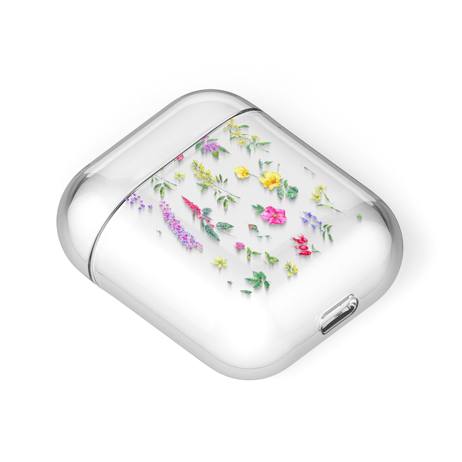 Sprigs Of Floral AirPods Case Laid Flat