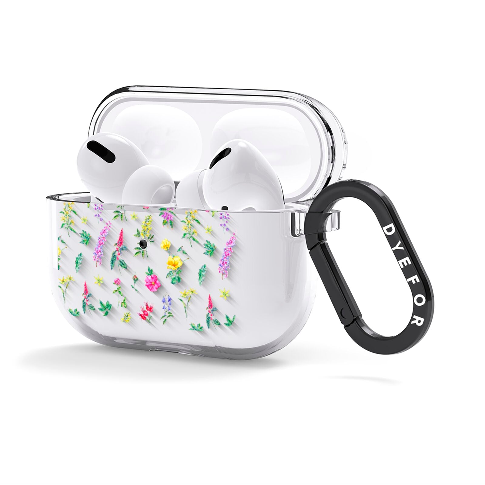 Sprigs Of Floral AirPods Clear Case 3rd Gen Side Image