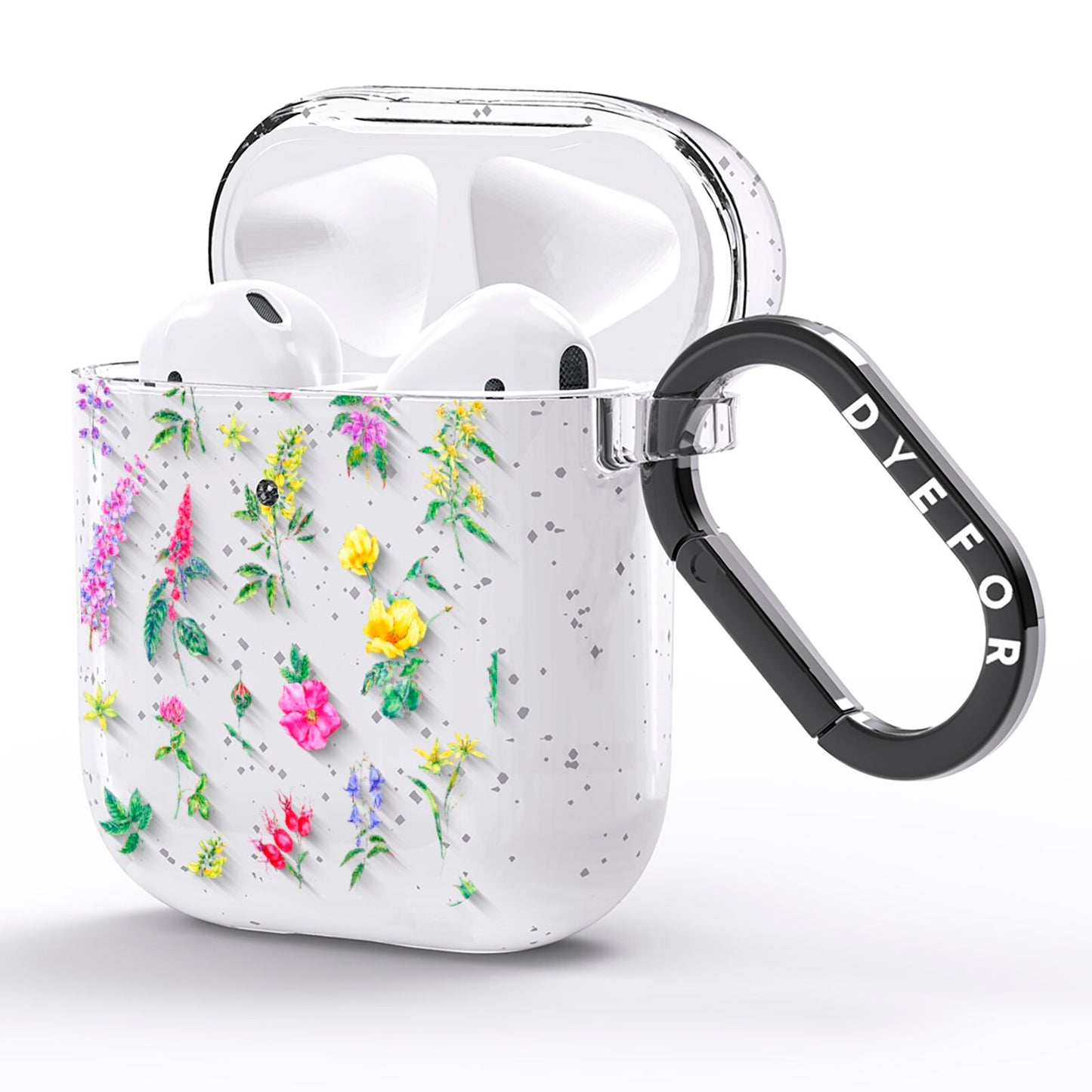 Sprigs Of Floral AirPods Glitter Case Side Image