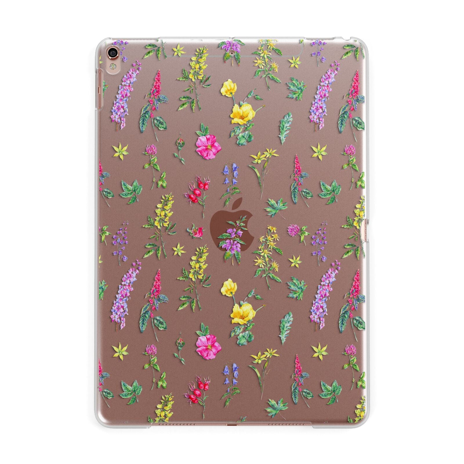 Sprigs Of Floral Apple iPad Rose Gold Case