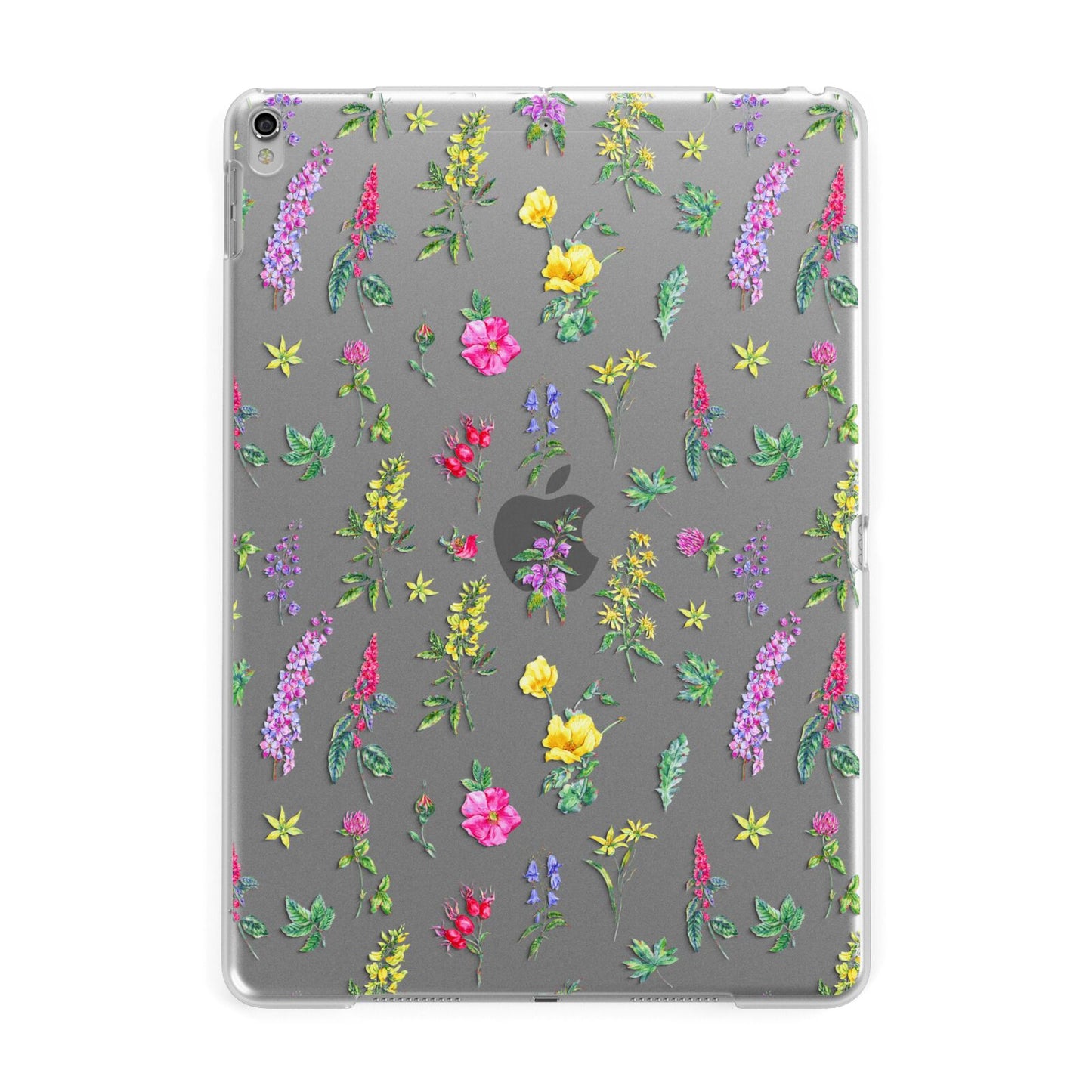 Sprigs Of Floral Apple iPad Silver Case