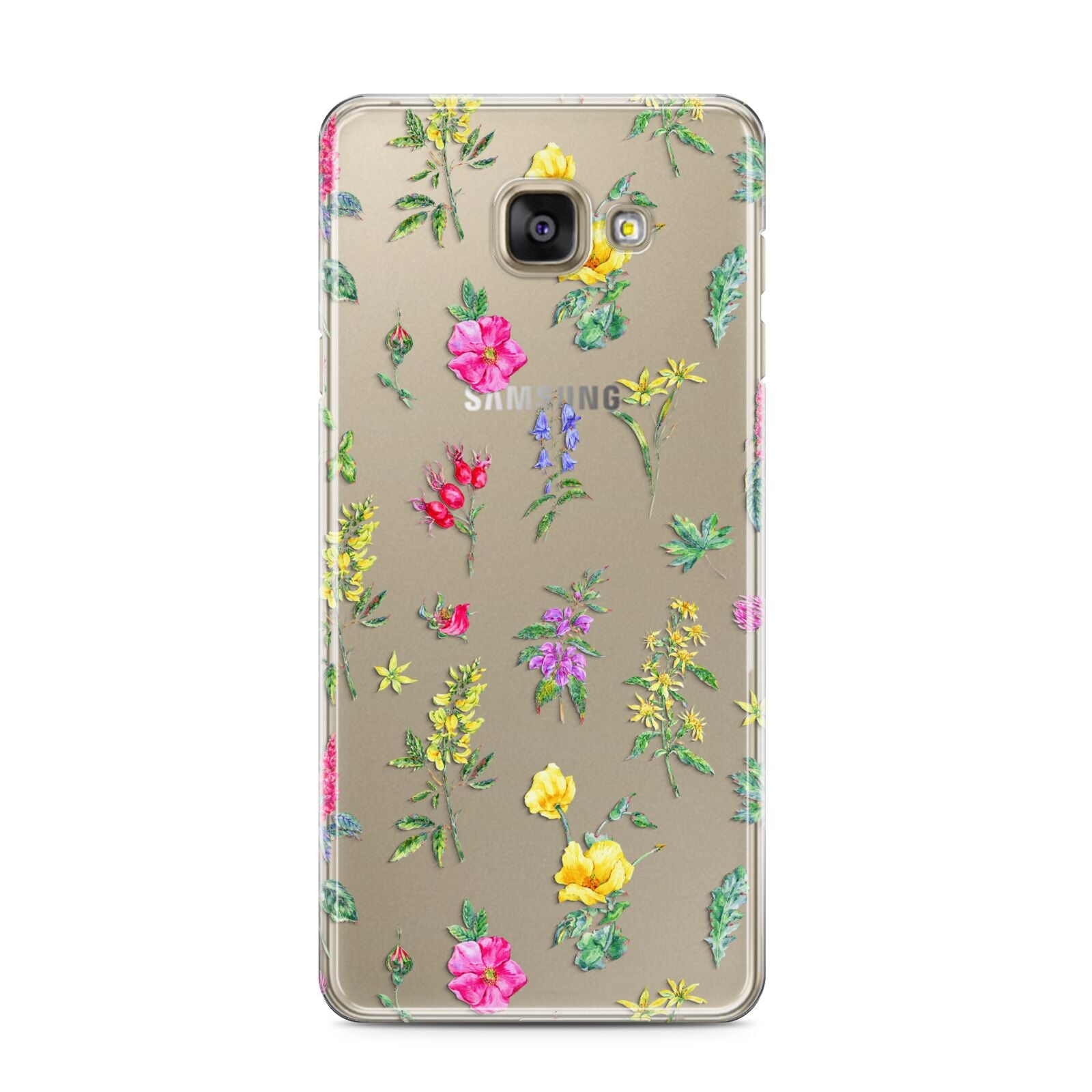 Sprigs Of Floral Samsung Galaxy A3 2016 Case on gold phone