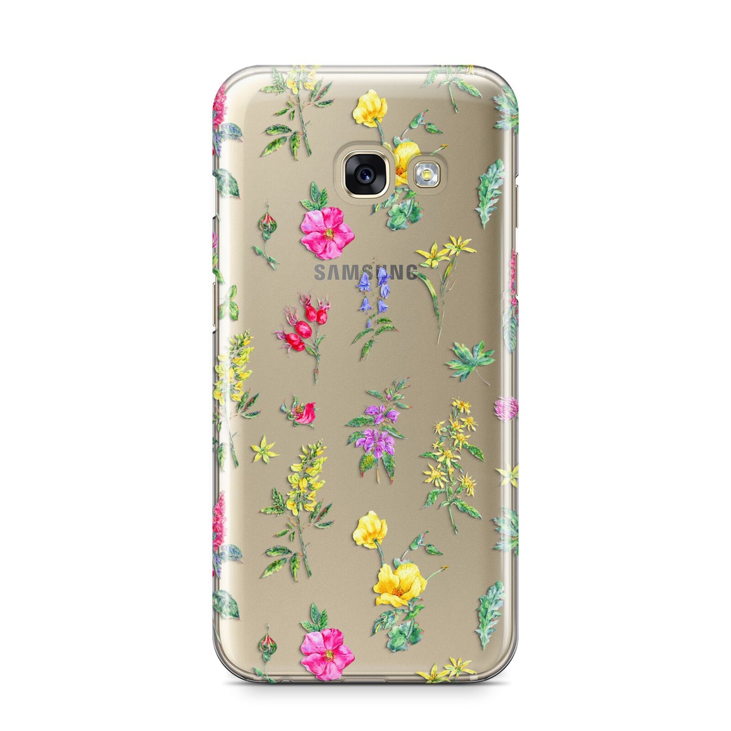 Sprigs Of Floral Samsung Galaxy A3 2017 Case on gold phone