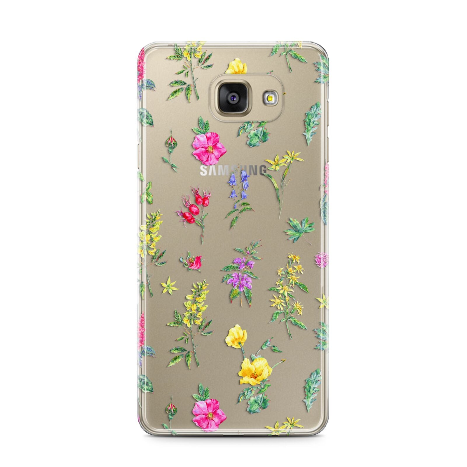 Sprigs Of Floral Samsung Galaxy A7 2016 Case on gold phone