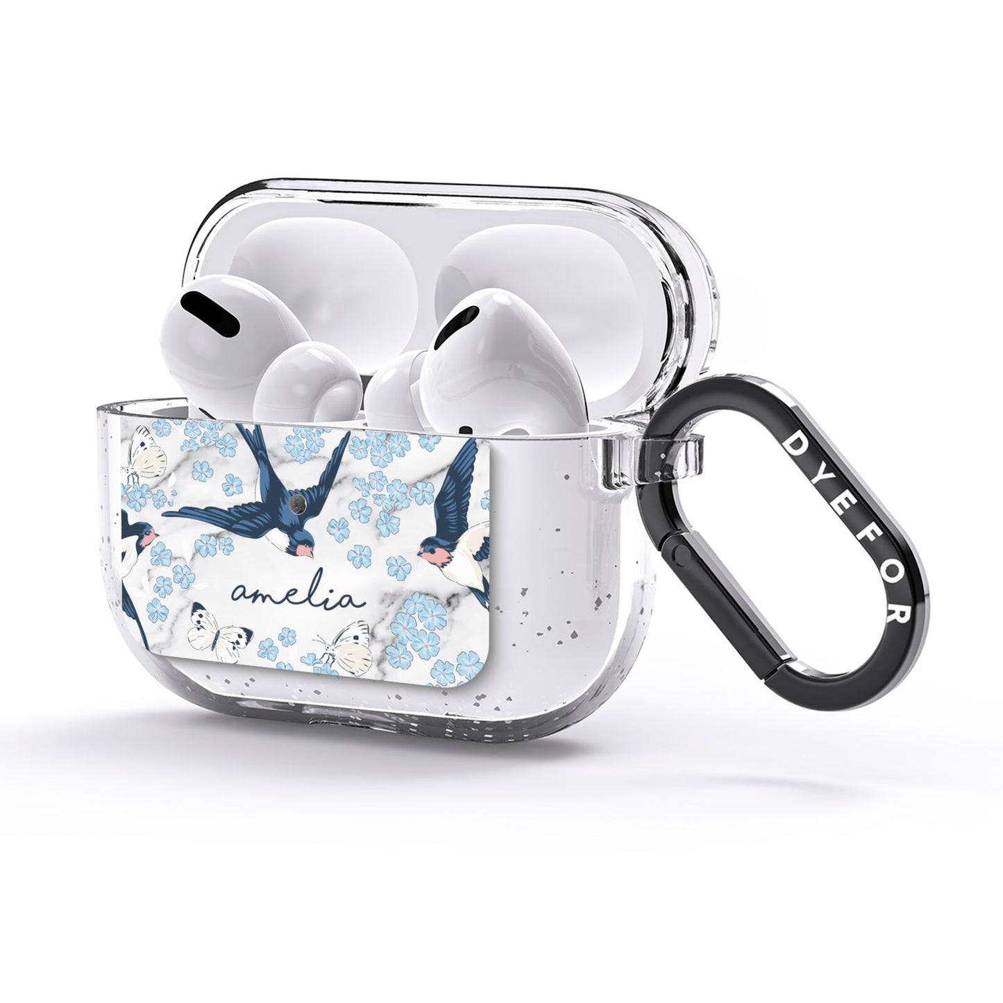 Spring Birds AirPods Glitter Case 3rd Gen Side Image