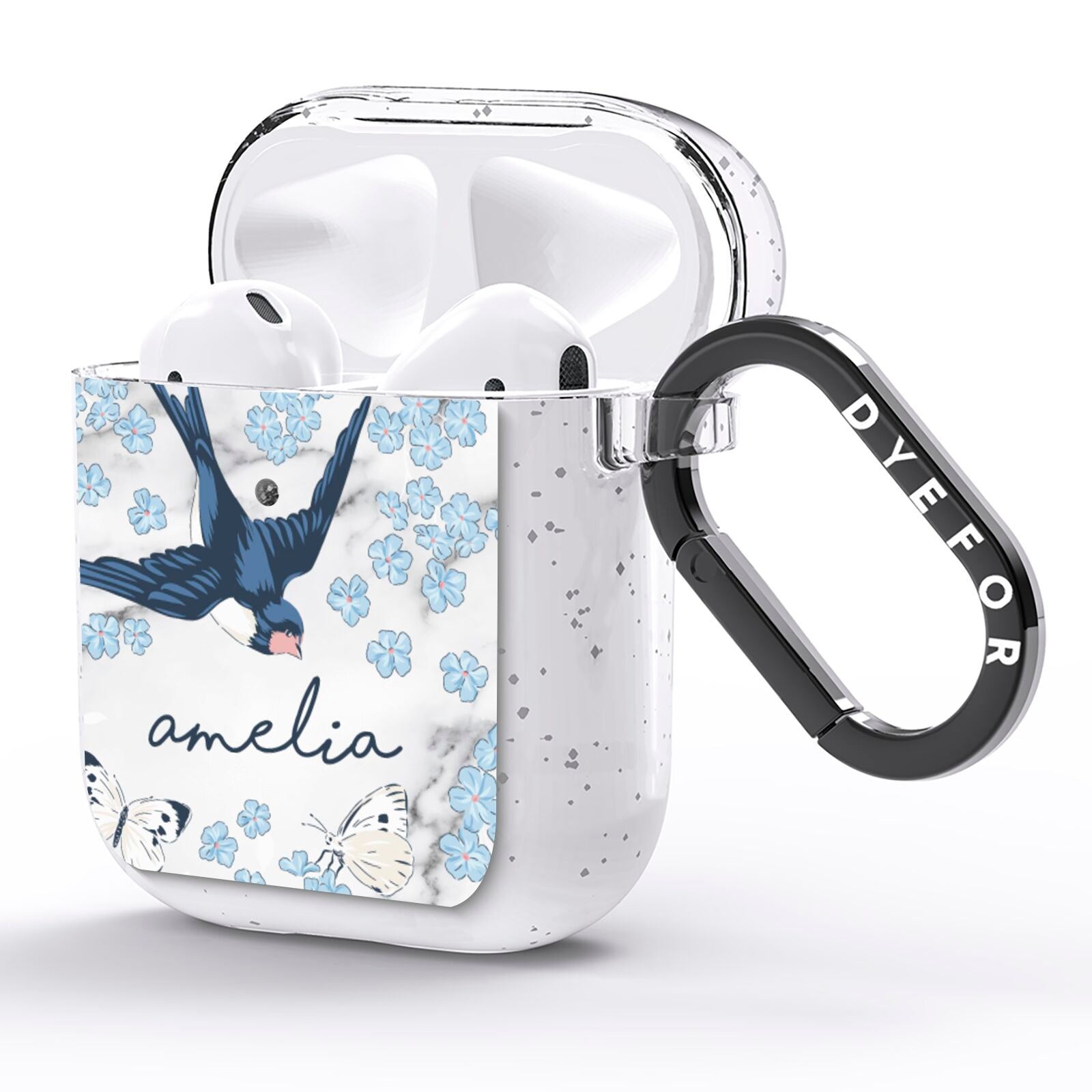 Spring Birds AirPods Glitter Case Side Image