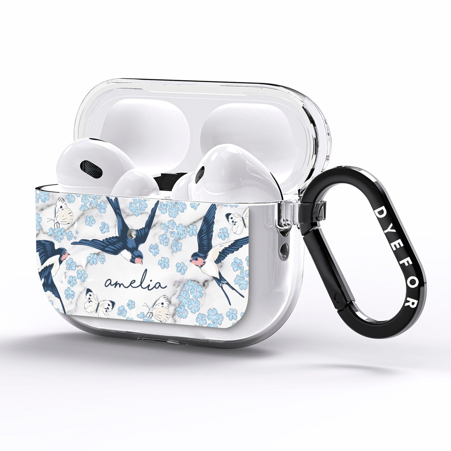 Spring Birds AirPods Pro Clear Case Side Image