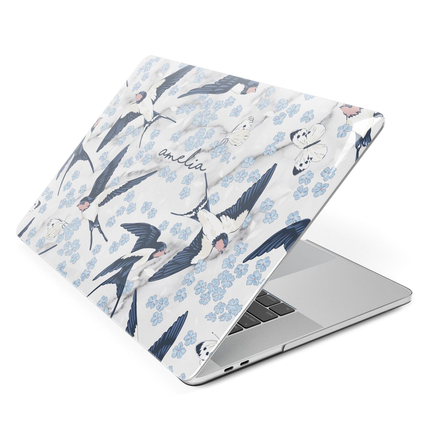 Spring Birds Apple MacBook Case Side View