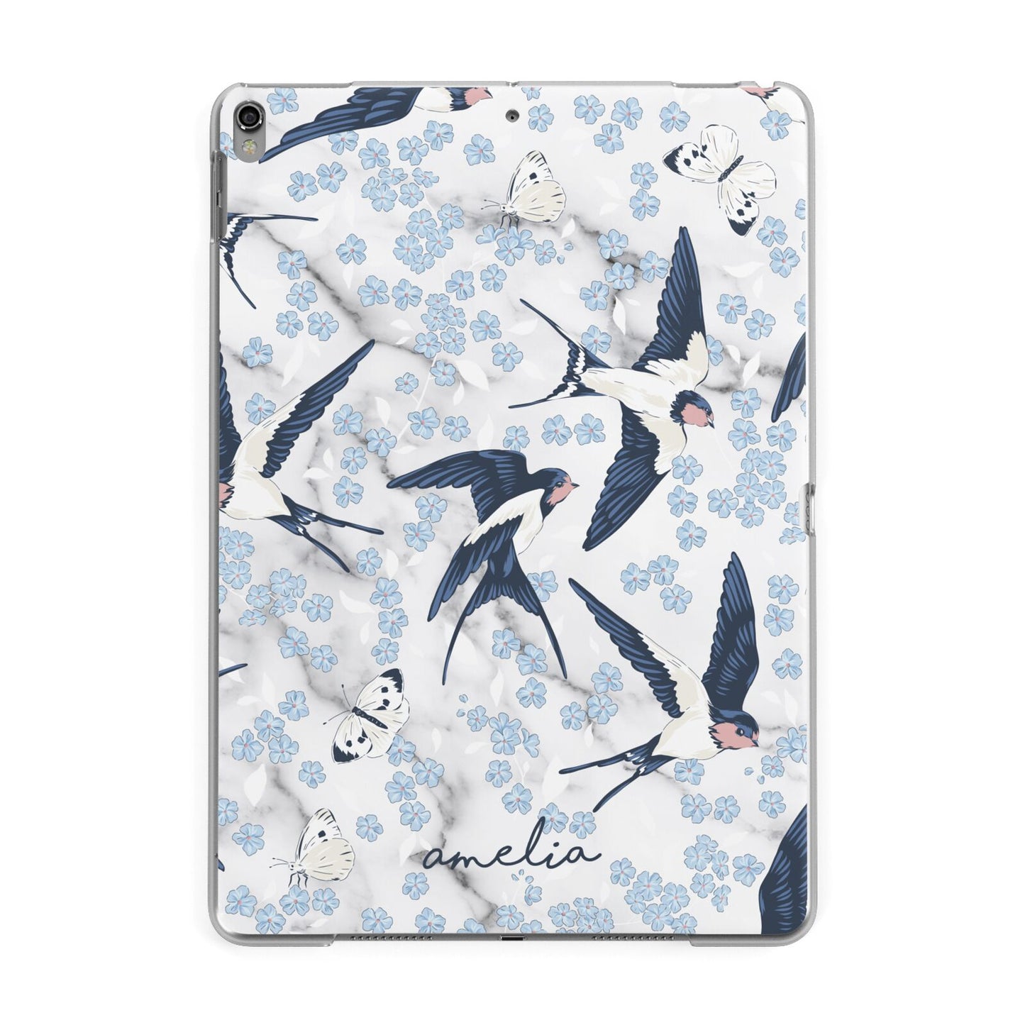 Spring Birds Apple iPad Grey Case