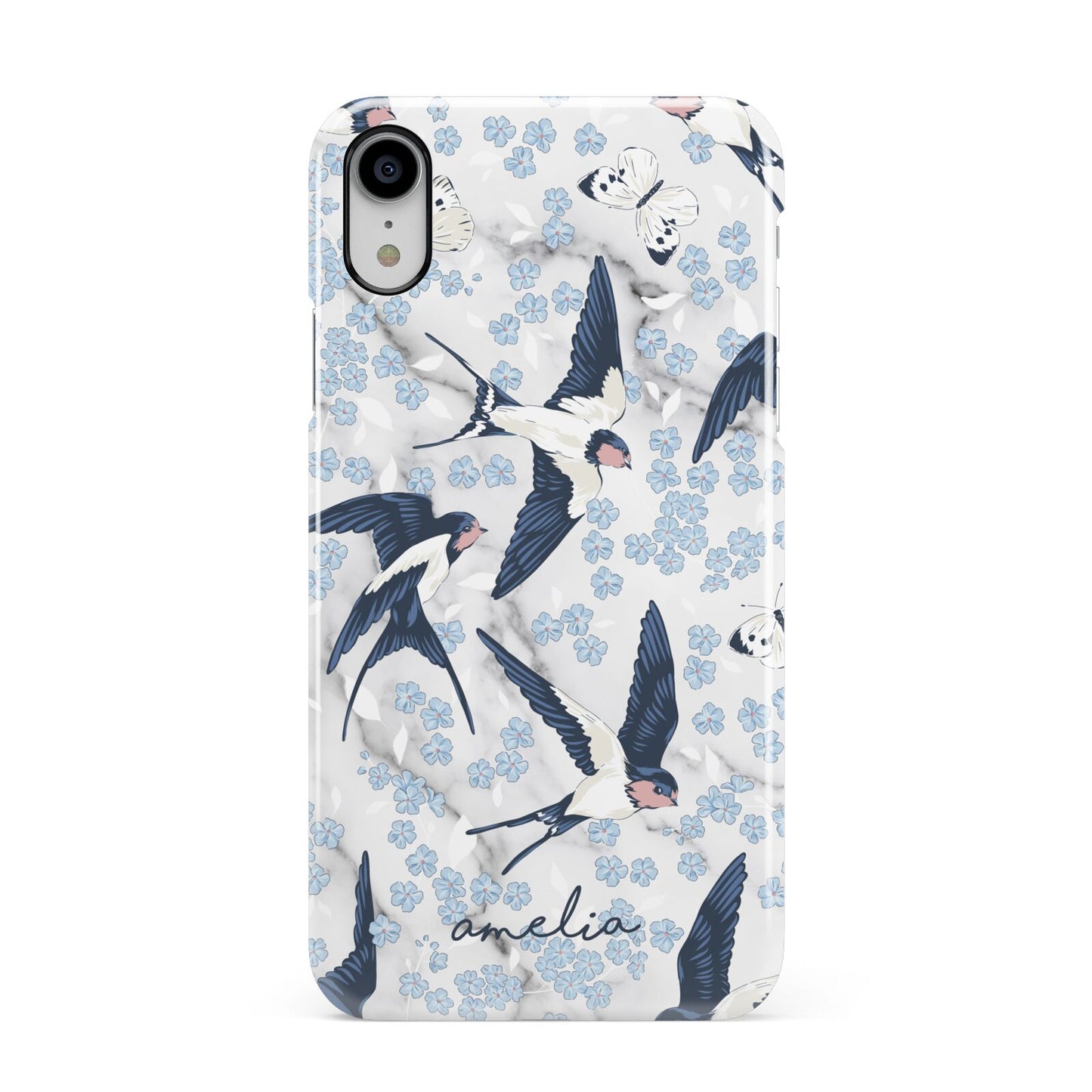 Spring Birds Apple iPhone XR White 3D Snap Case