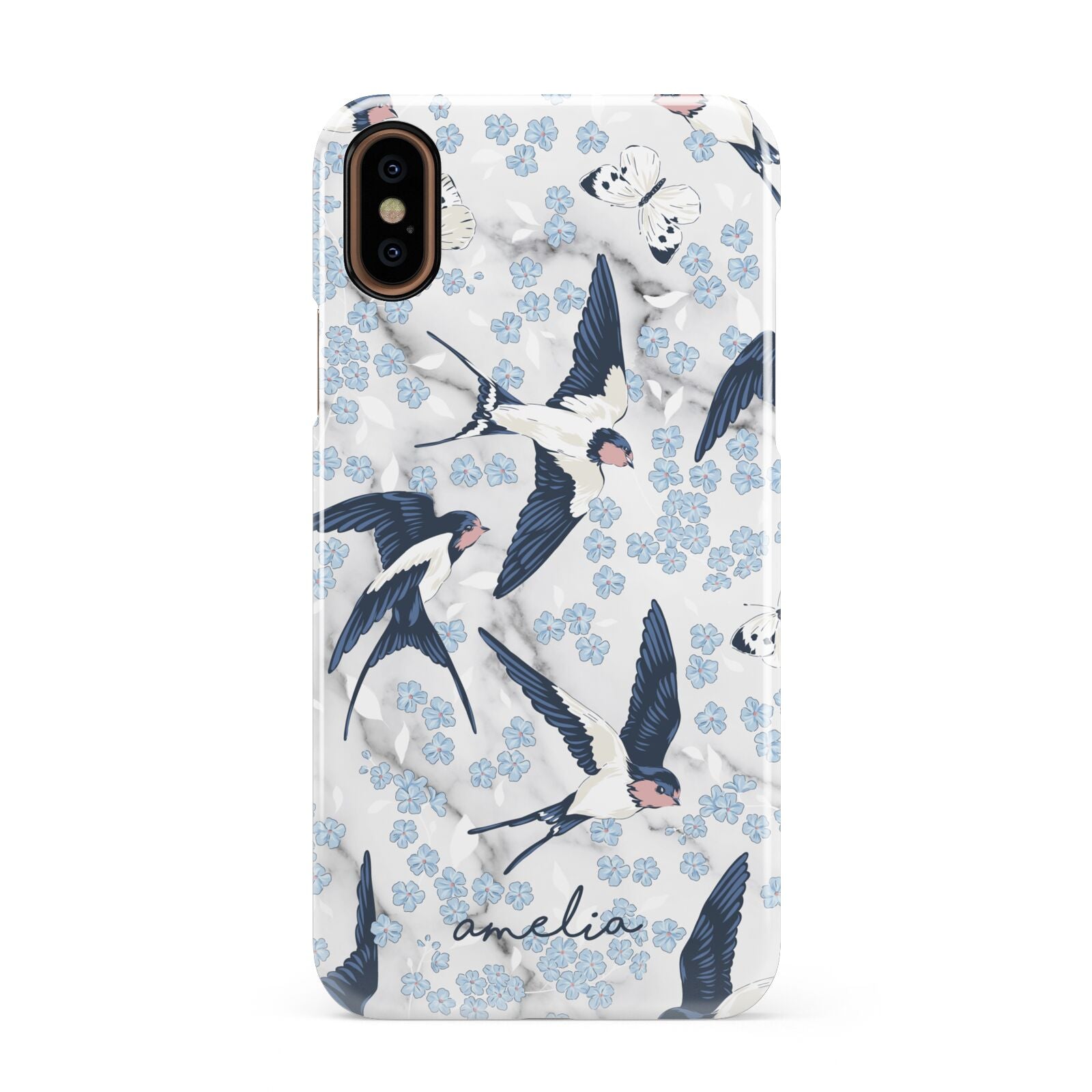 Spring Birds Apple iPhone XS 3D Snap Case