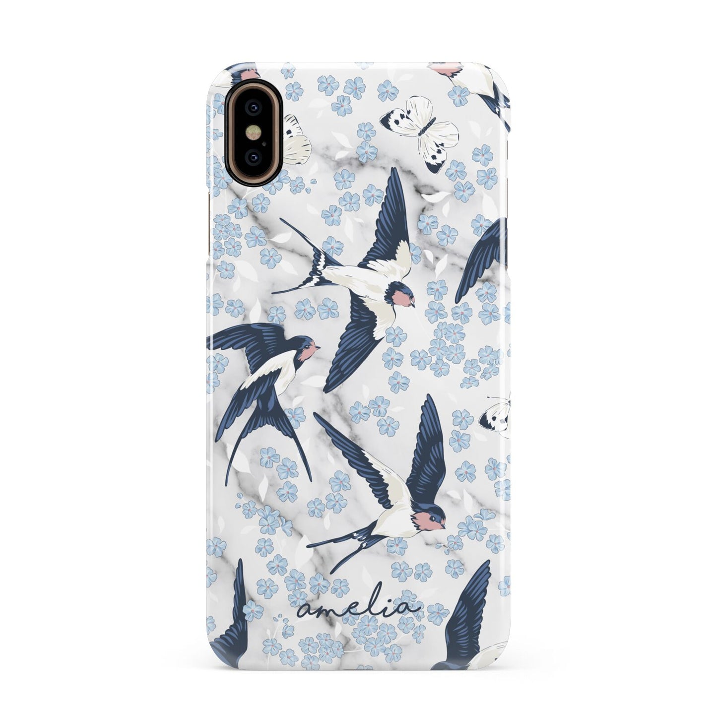 Spring Birds Apple iPhone Xs Max 3D Snap Case