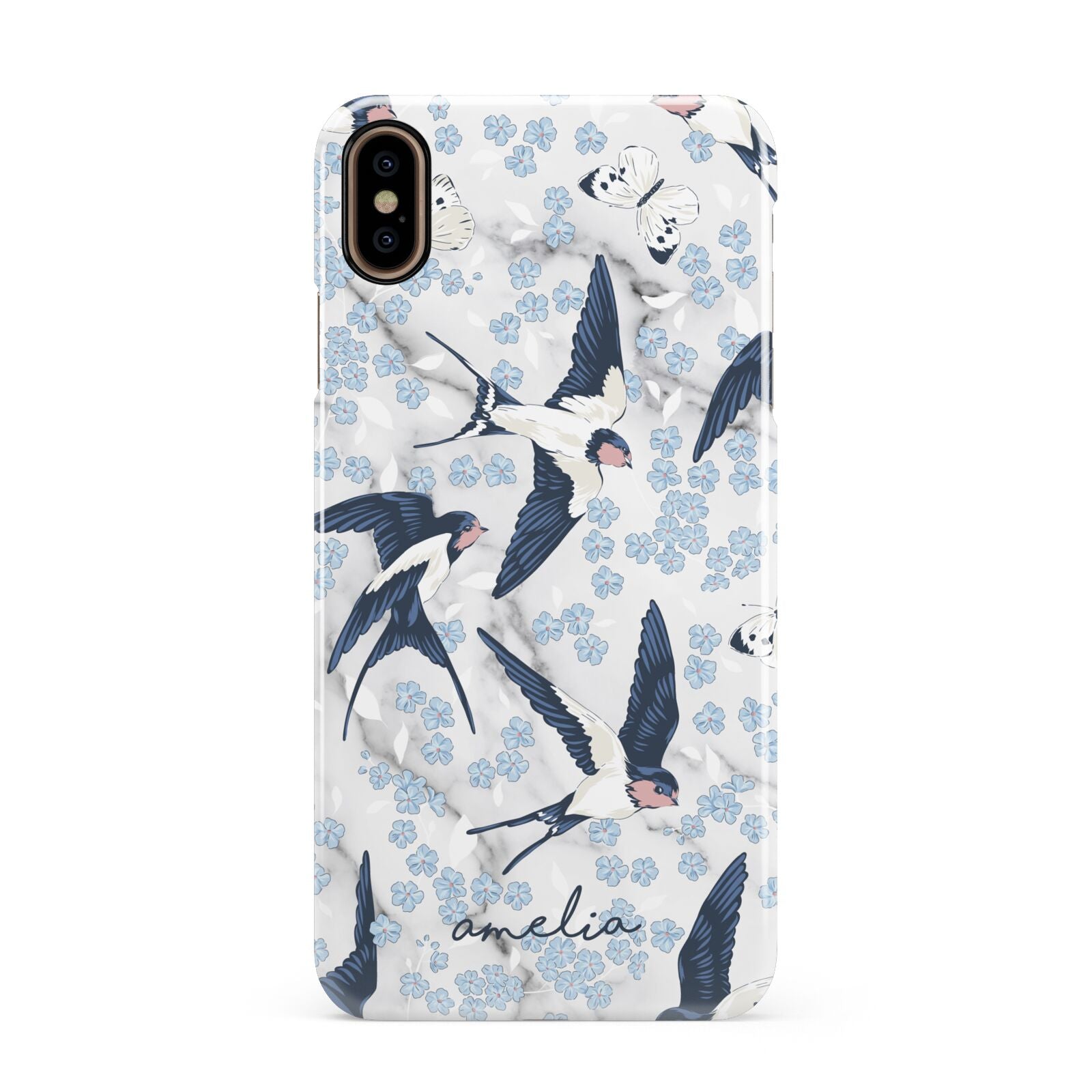 Spring Birds Apple iPhone Xs Max 3D Snap Case