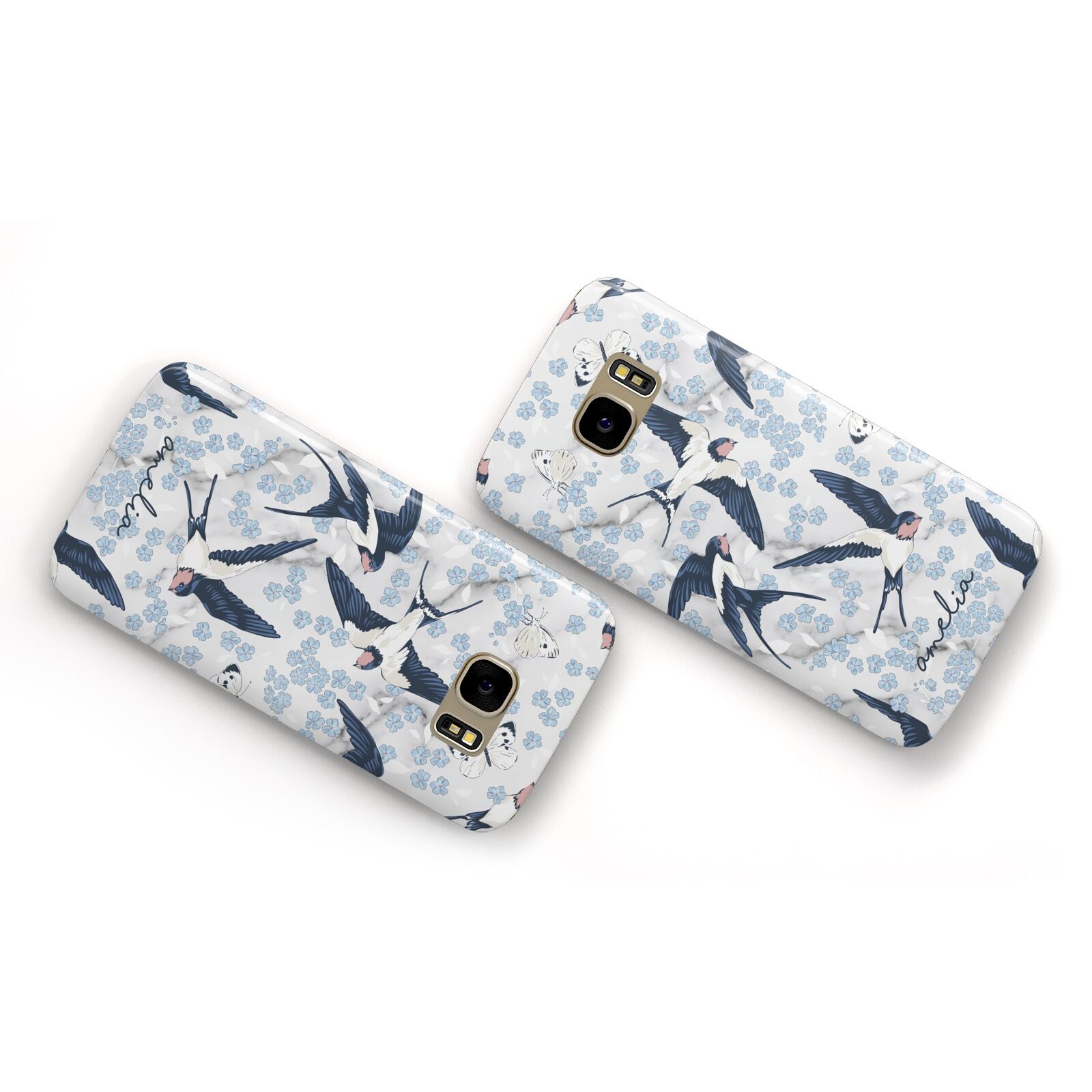 Spring Birds Samsung Galaxy Case Flat Overview