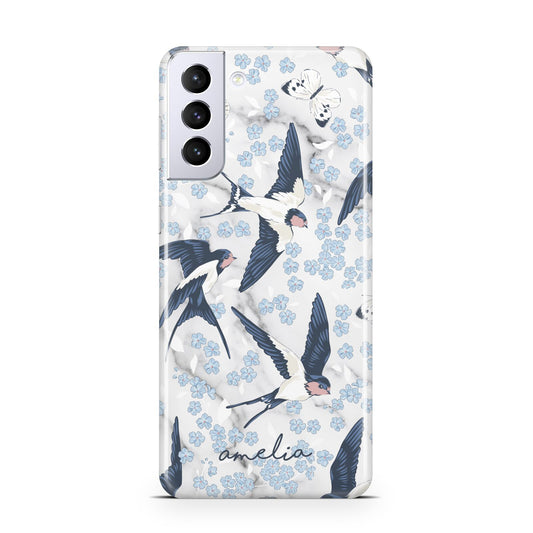 Spring Birds Samsung S21 Plus Phone Case