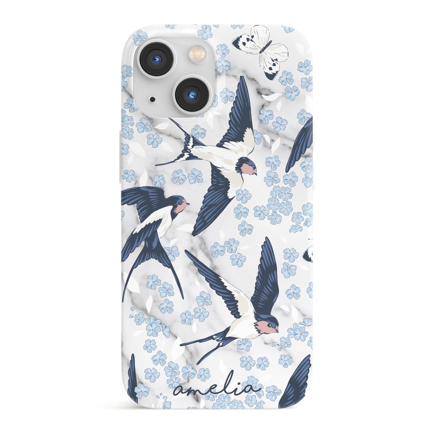 Spring Birds iPhone 13 Mini Full Wrap 3D Snap Case