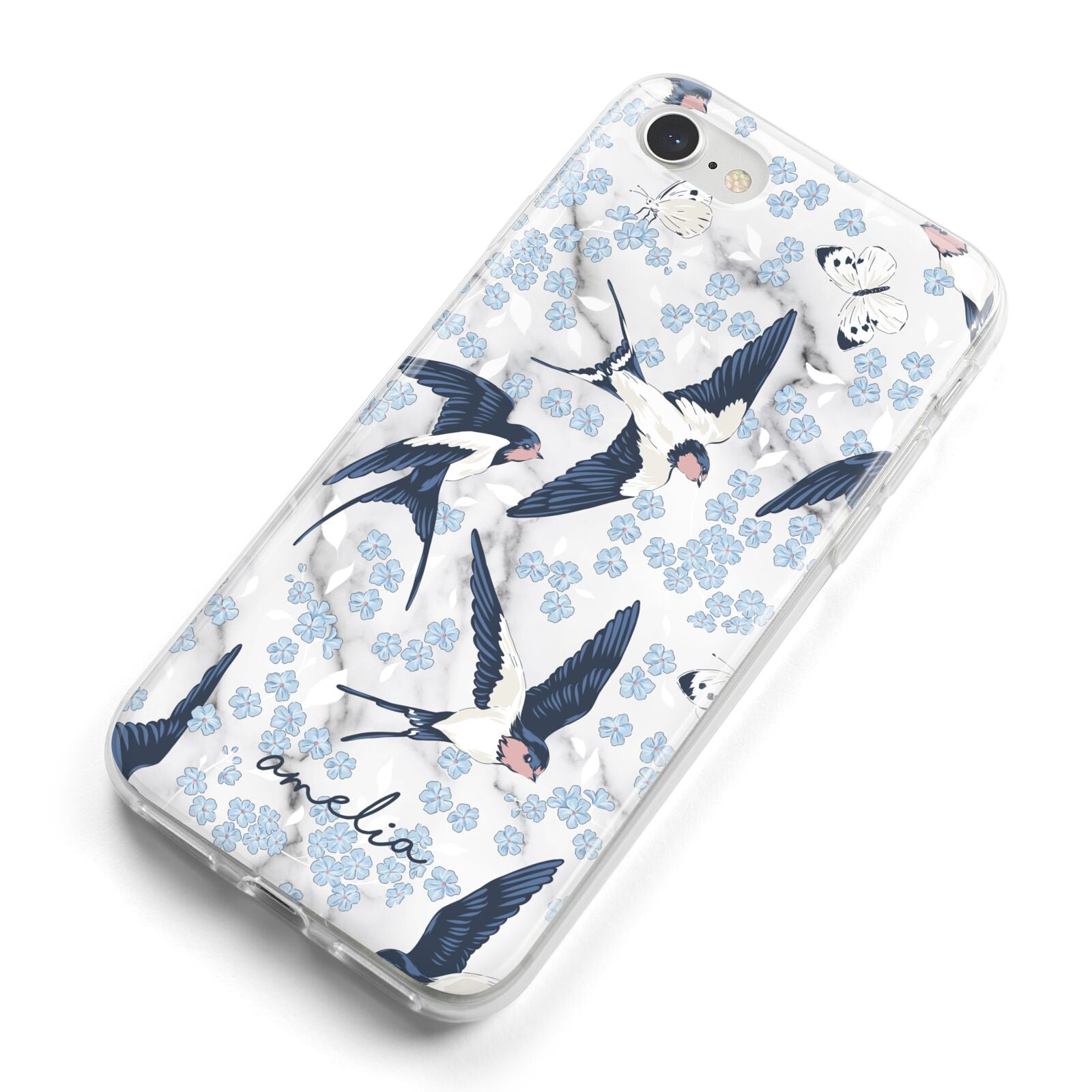 Spring Birds iPhone 8 Bumper Case on Silver iPhone Alternative Image