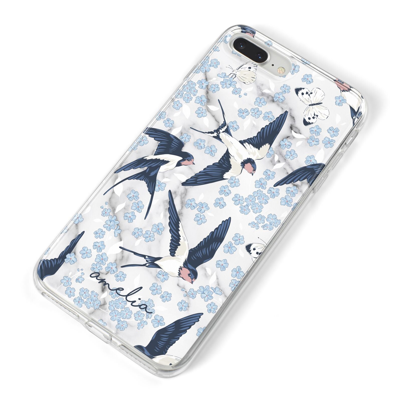 Spring Birds iPhone 8 Plus Bumper Case on Silver iPhone Alternative Image