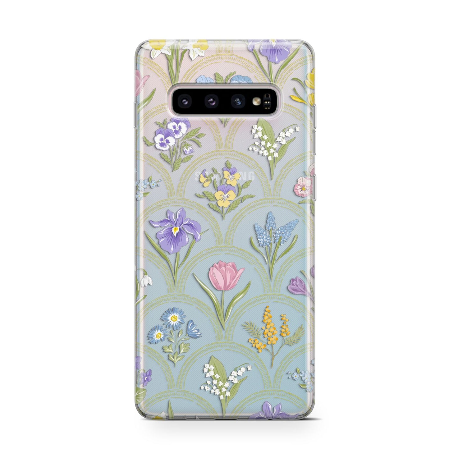 Spring Floral Pattern Protective Samsung Galaxy Case