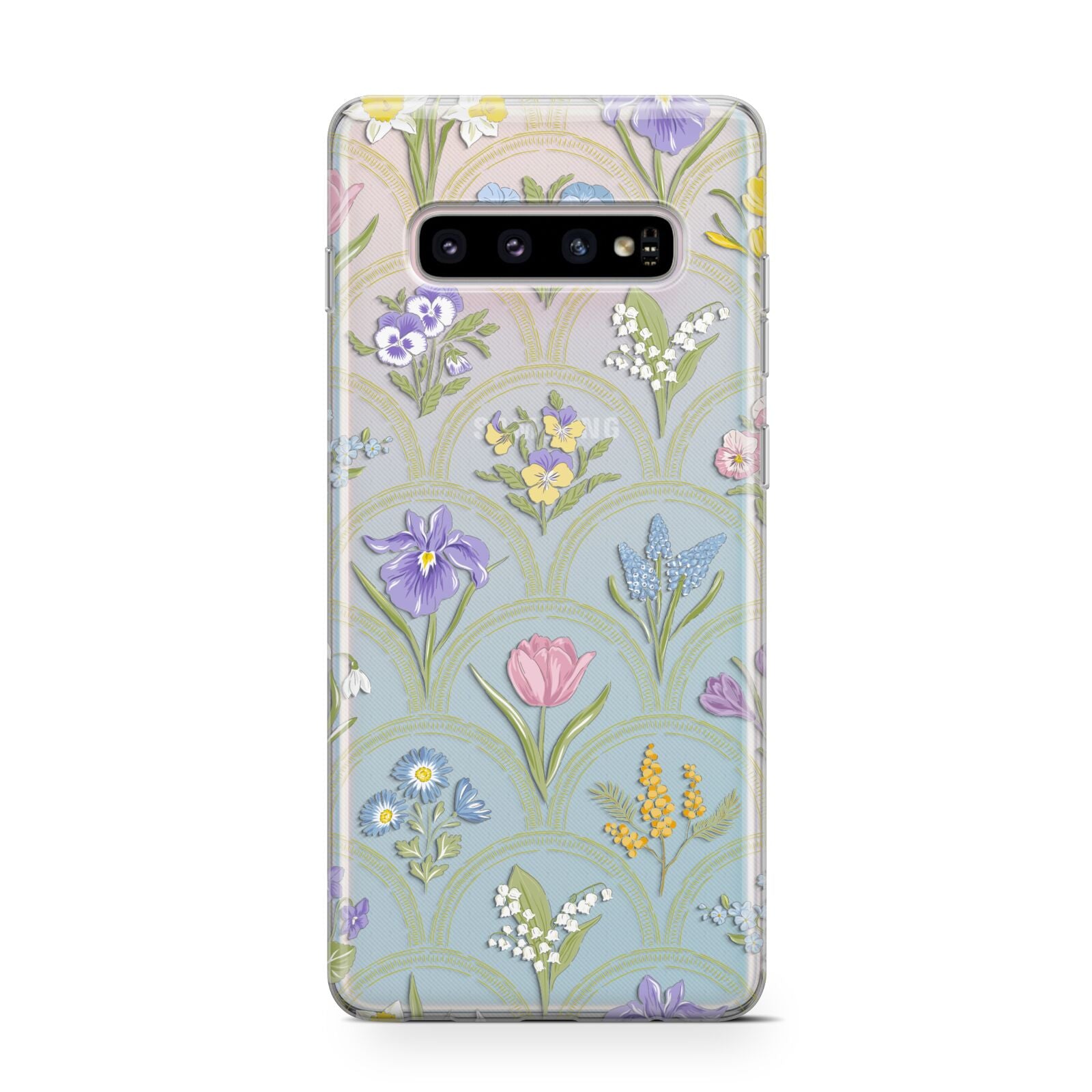 Spring Floral Pattern Protective Samsung Galaxy Case