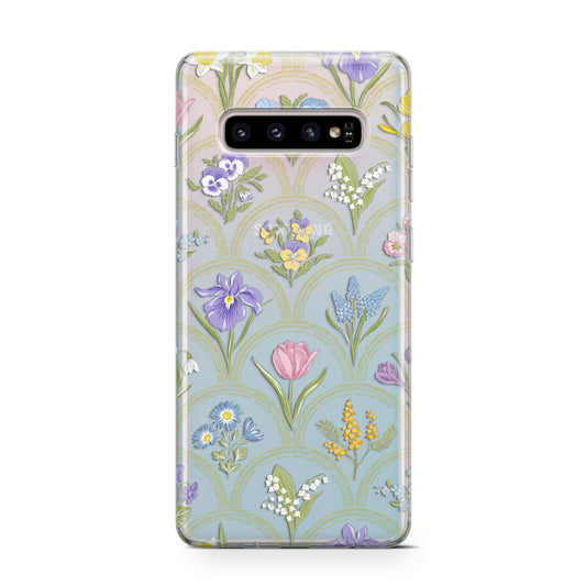 Spring Floral Pattern Protective Samsung Galaxy Case