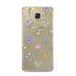 Spring Floral Pattern Samsung Galaxy A5 2016 Case on gold phone