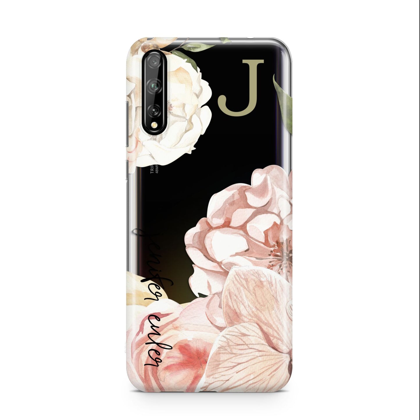 Spring Flowers Personalised Name Huawei Enjoy 10s Phone Case