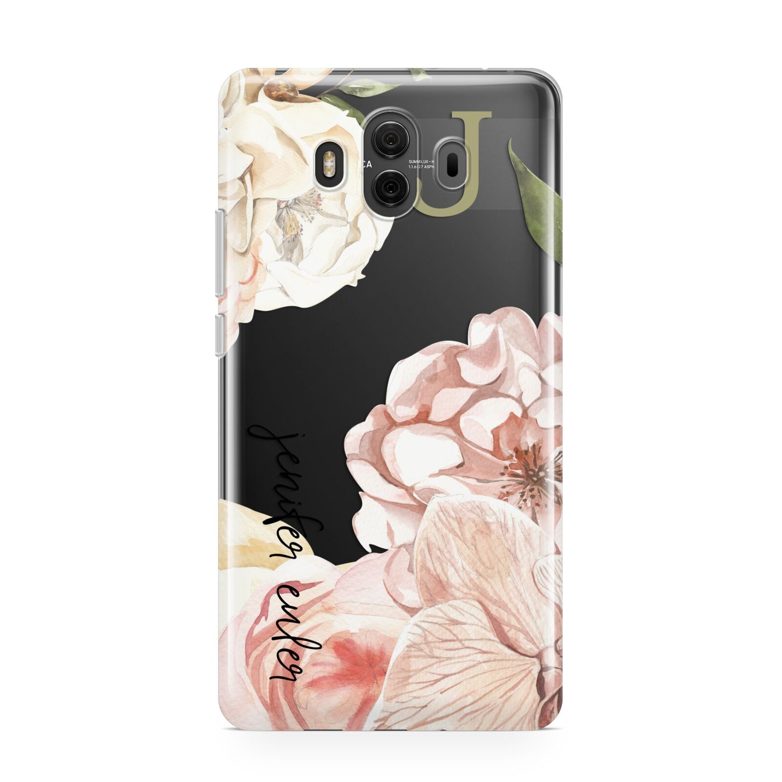 Spring Flowers Personalised Name Huawei Mate 10 Protective Phone Case