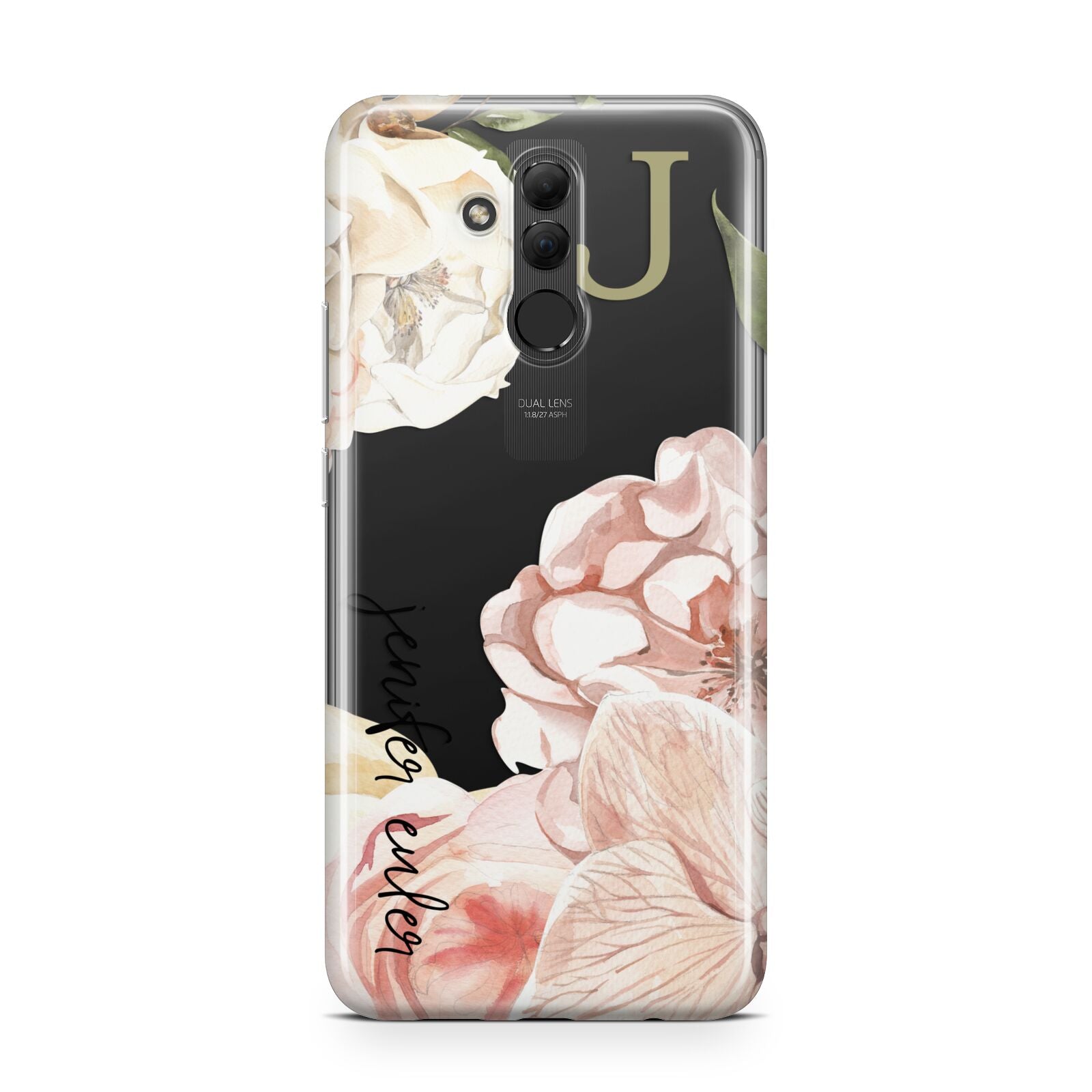 Spring Flowers Personalised Name Huawei Mate 20 Lite