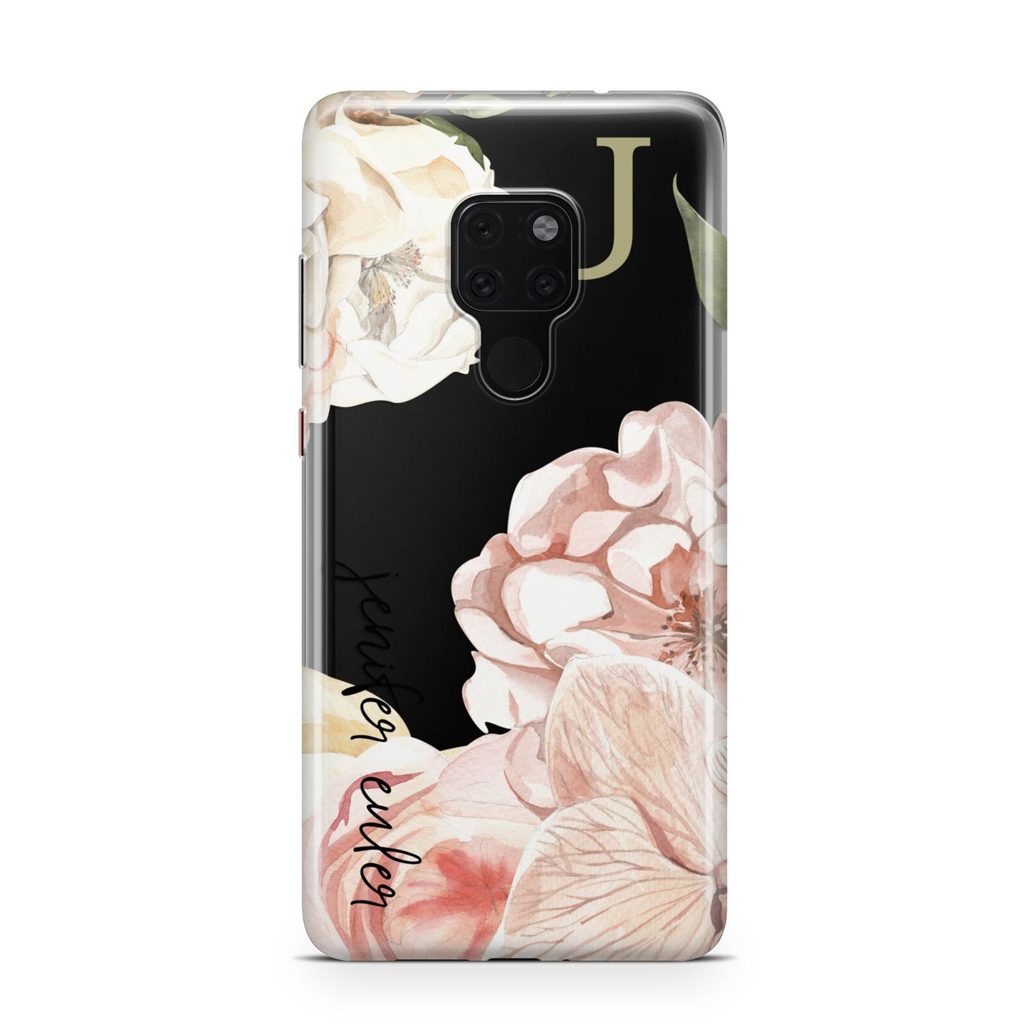 Spring Flowers Personalised Name Huawei Mate 20 Phone Case