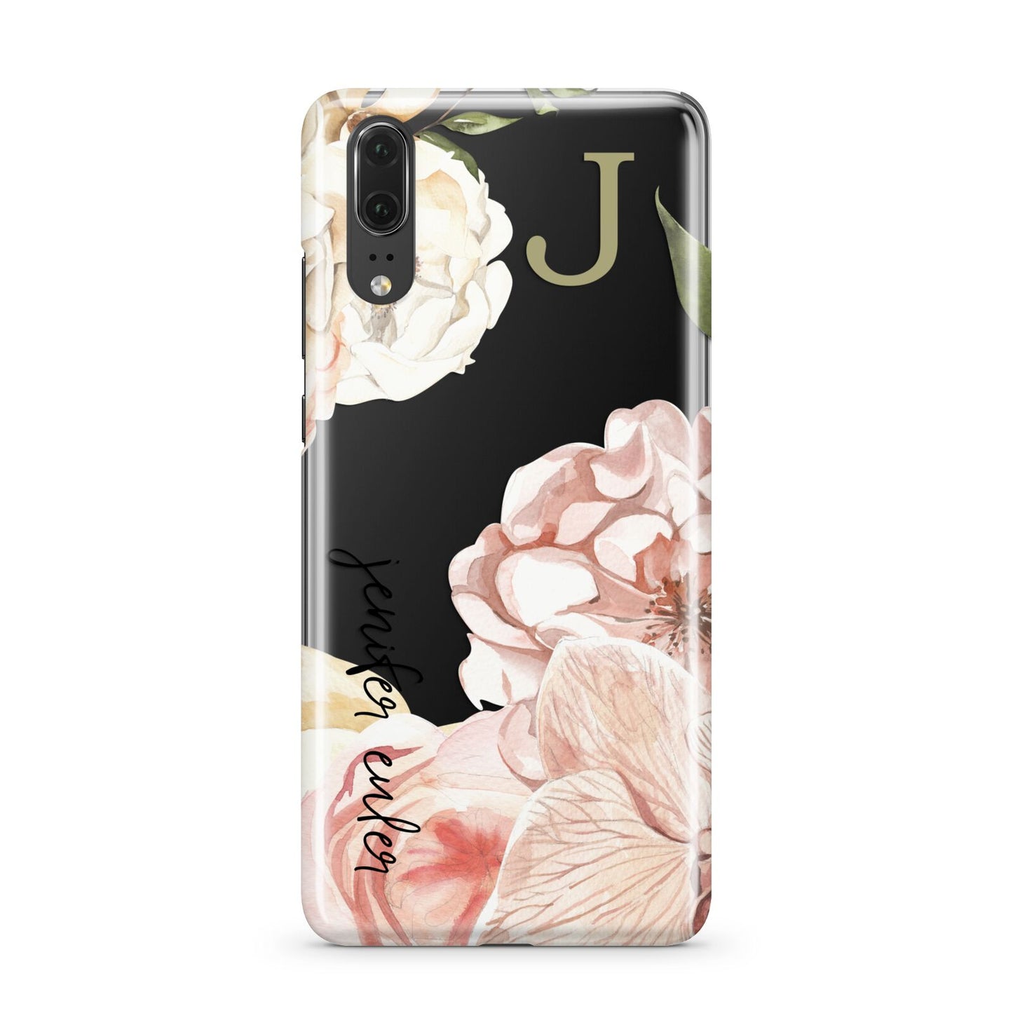 Spring Flowers Personalised Name Huawei P20 Phone Case