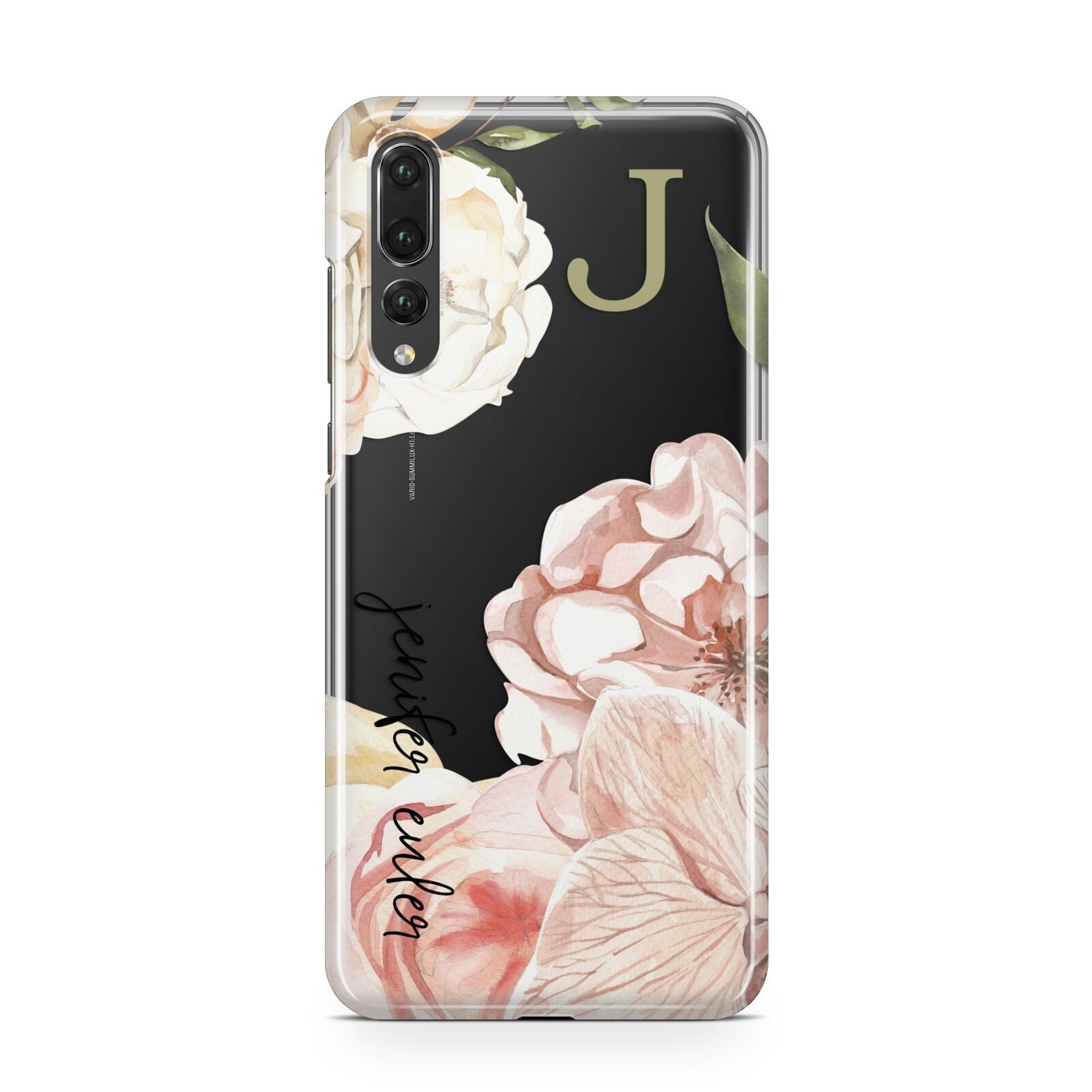 Spring Flowers Personalised Name Huawei P20 Pro Phone Case