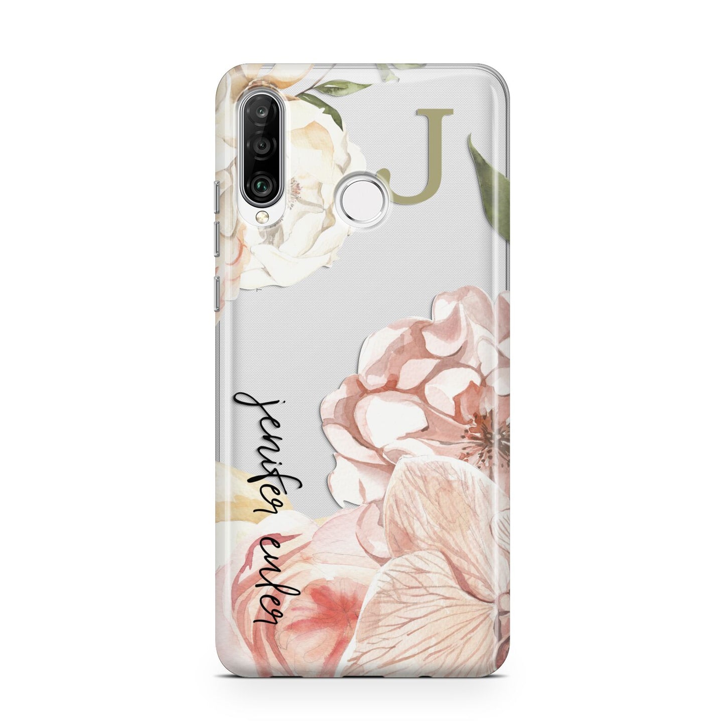 Spring Flowers Personalised Name Huawei P30 Lite Phone Case