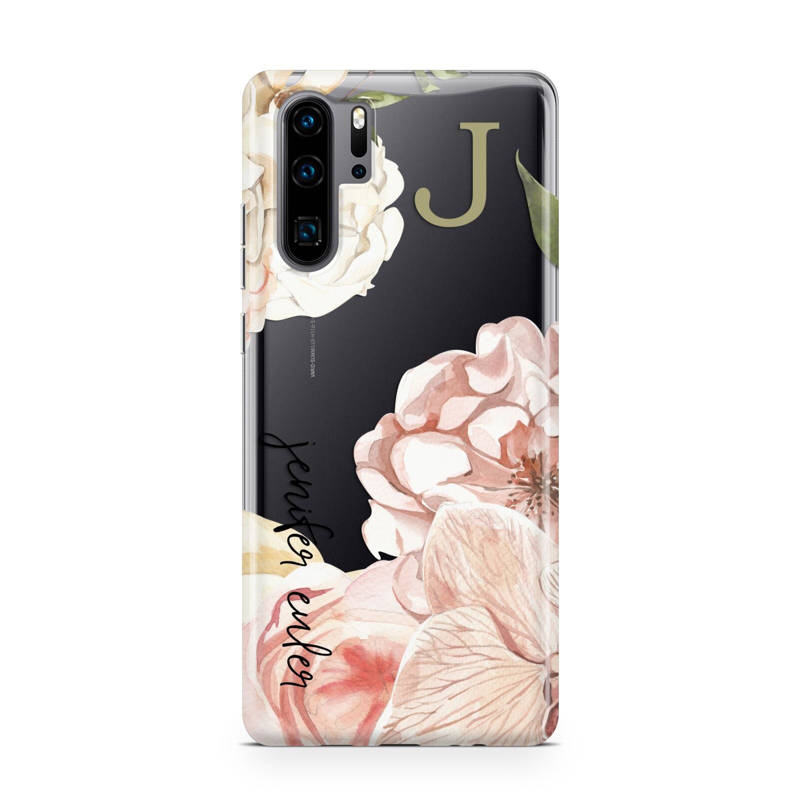 Spring Flowers Personalised Name Huawei P30 Pro Phone Case