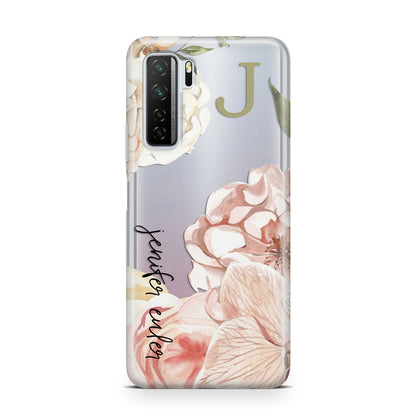 Spring Flowers Personalised Name Huawei P40 Lite 5G Phone Case