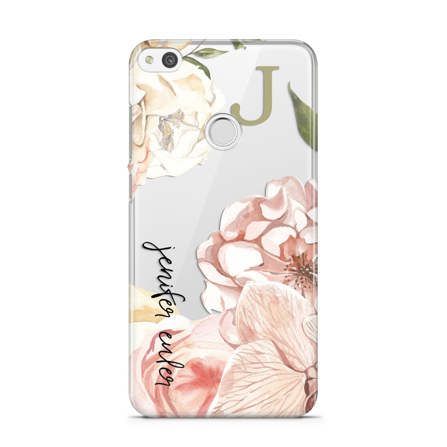 Spring Flowers Personalised Name Huawei P8 Lite Case